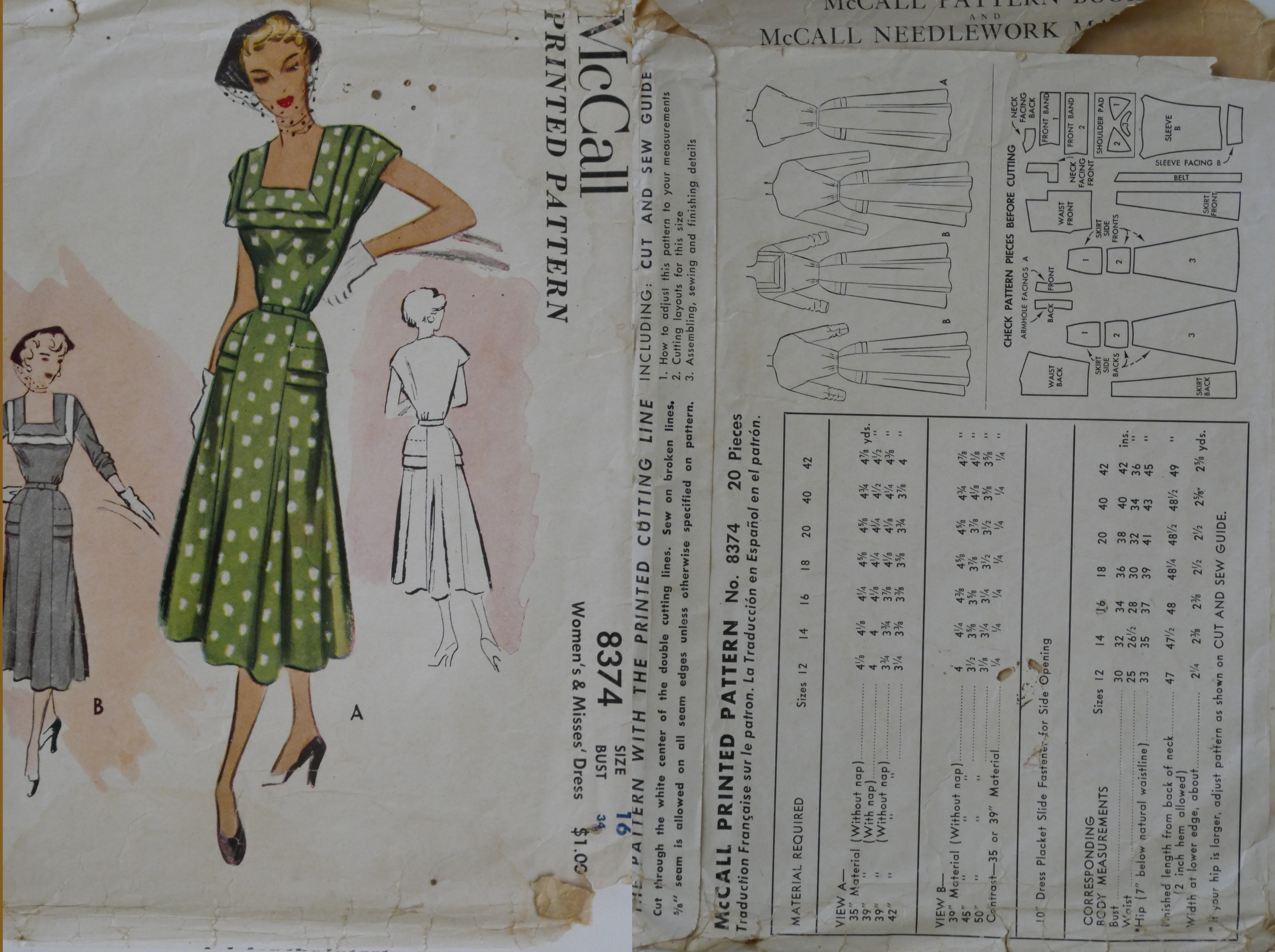 Size 16-18-20 - 1951 Dress