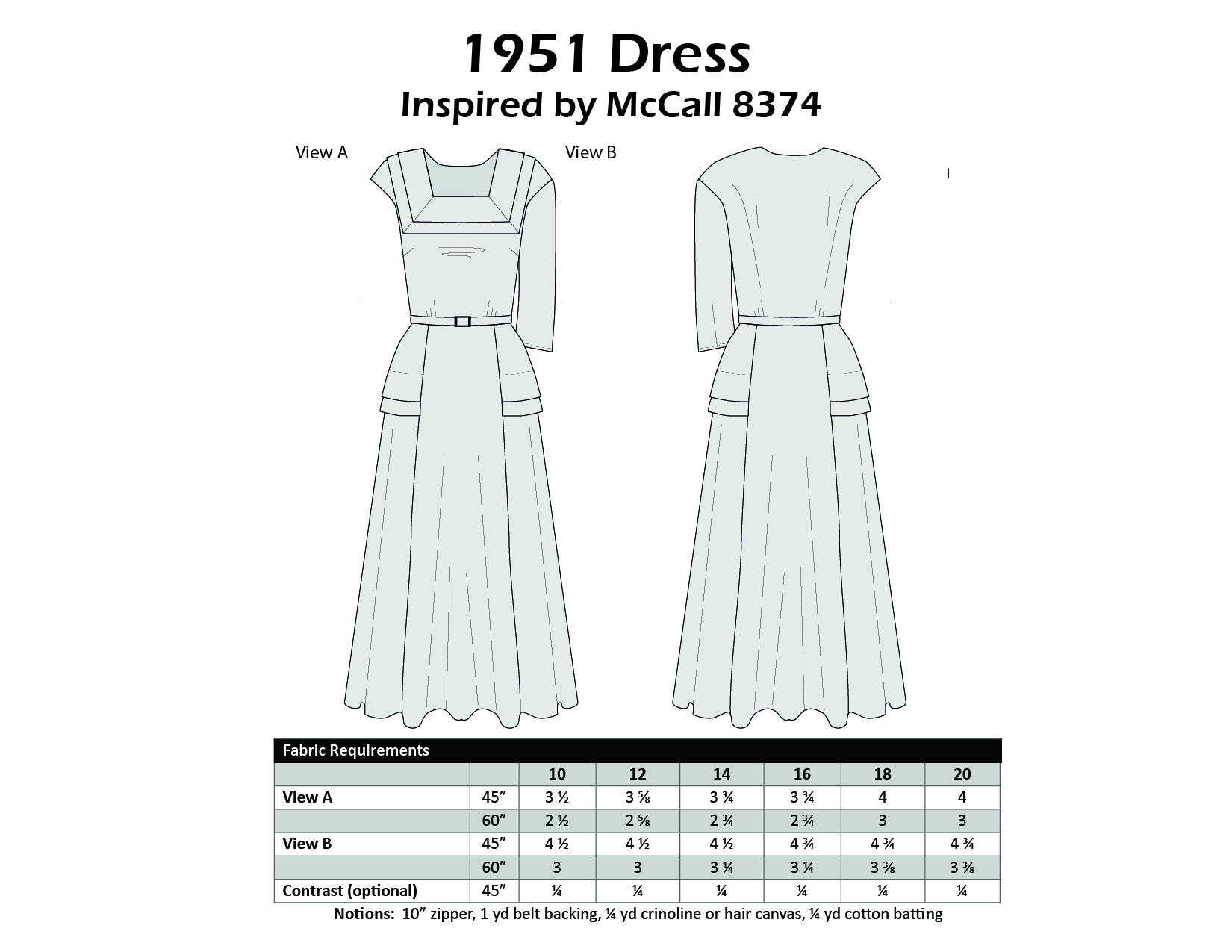Size 16-18-20 - 1951 Dress