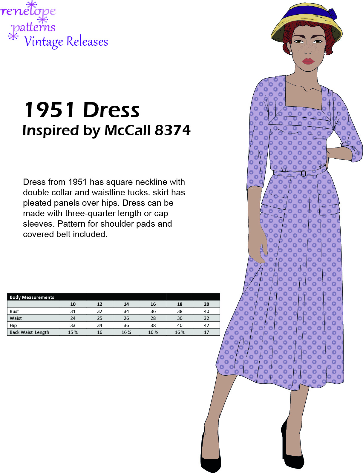 Size 16-18-20 - 1951 Dress