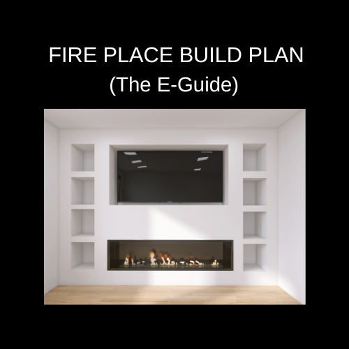 Fire Place Wall Build Plan