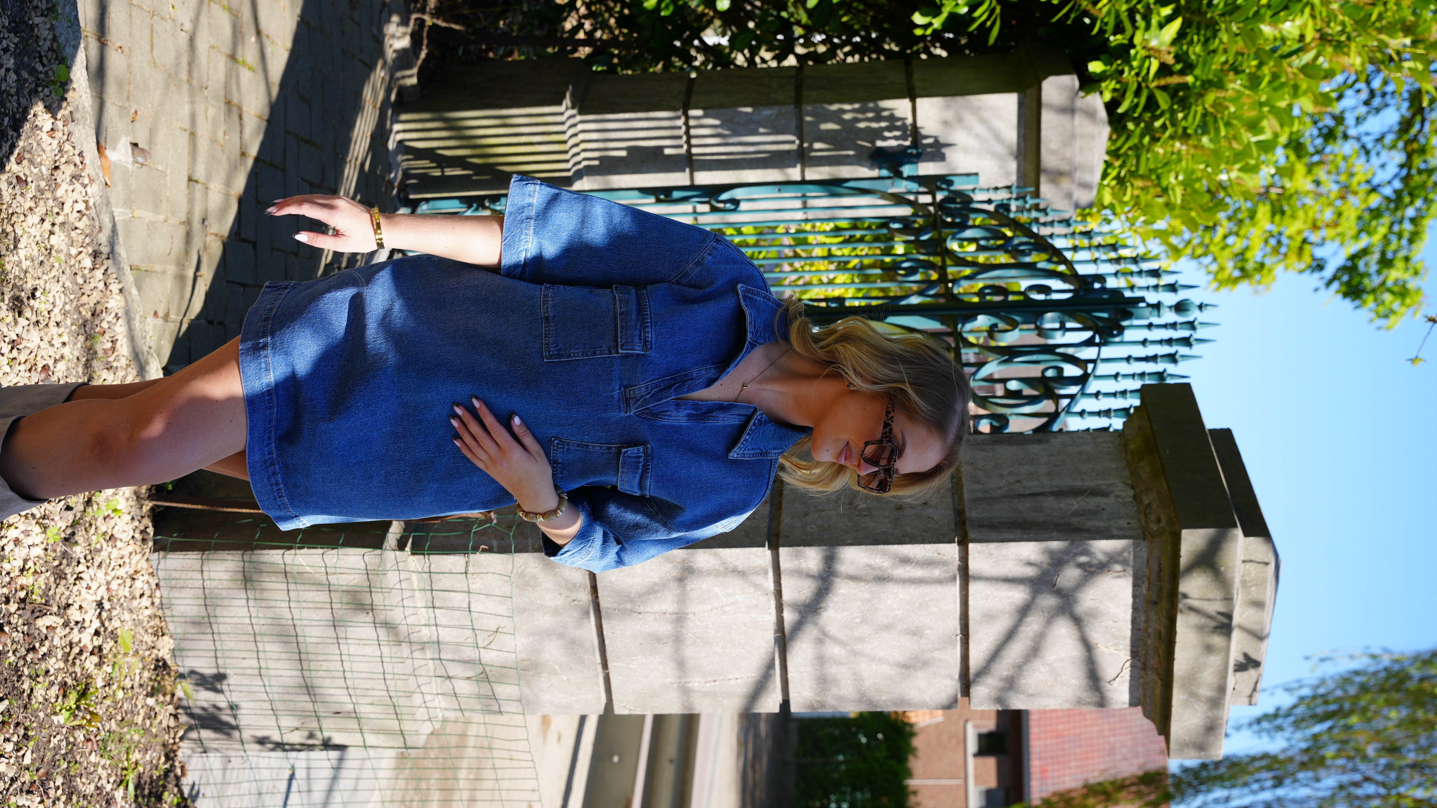 Robe Riad en jean décontractée