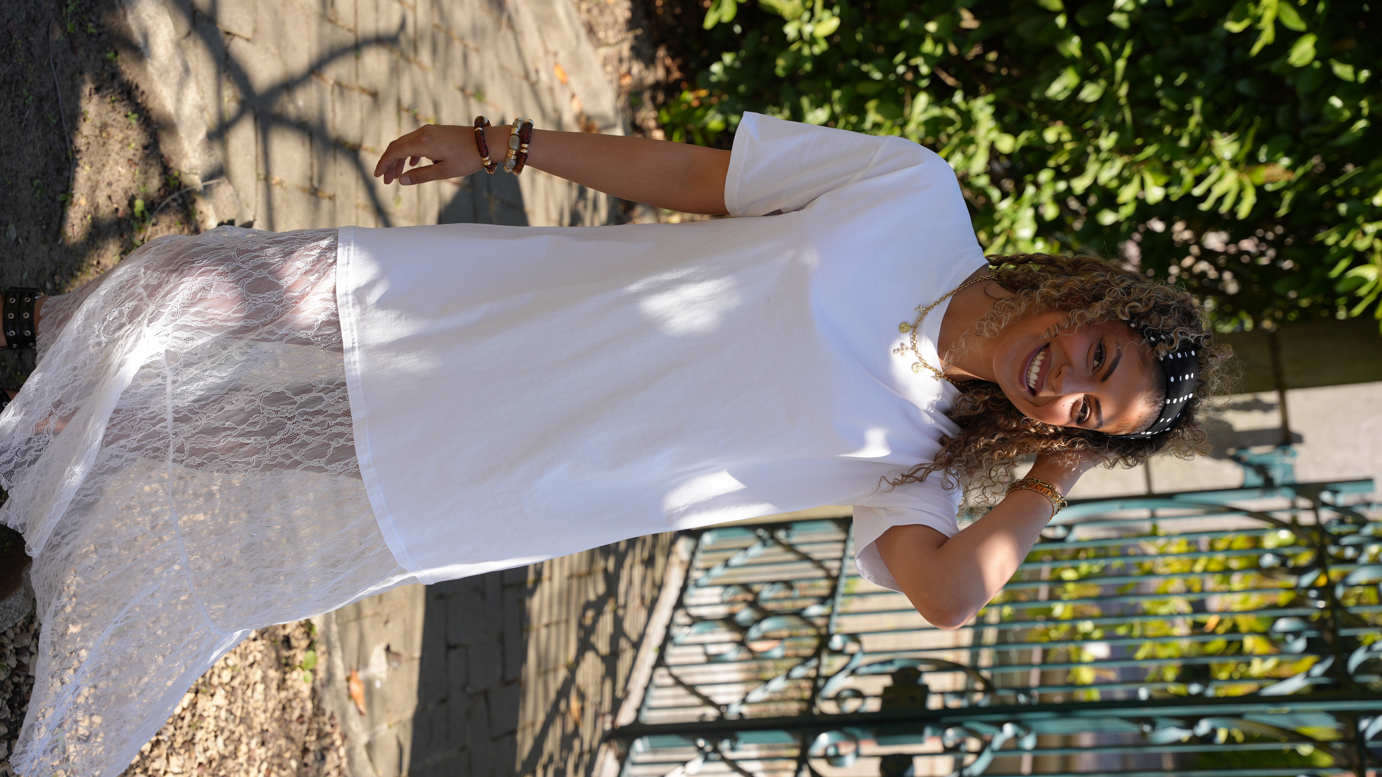 Robe Rania blanche élégante
