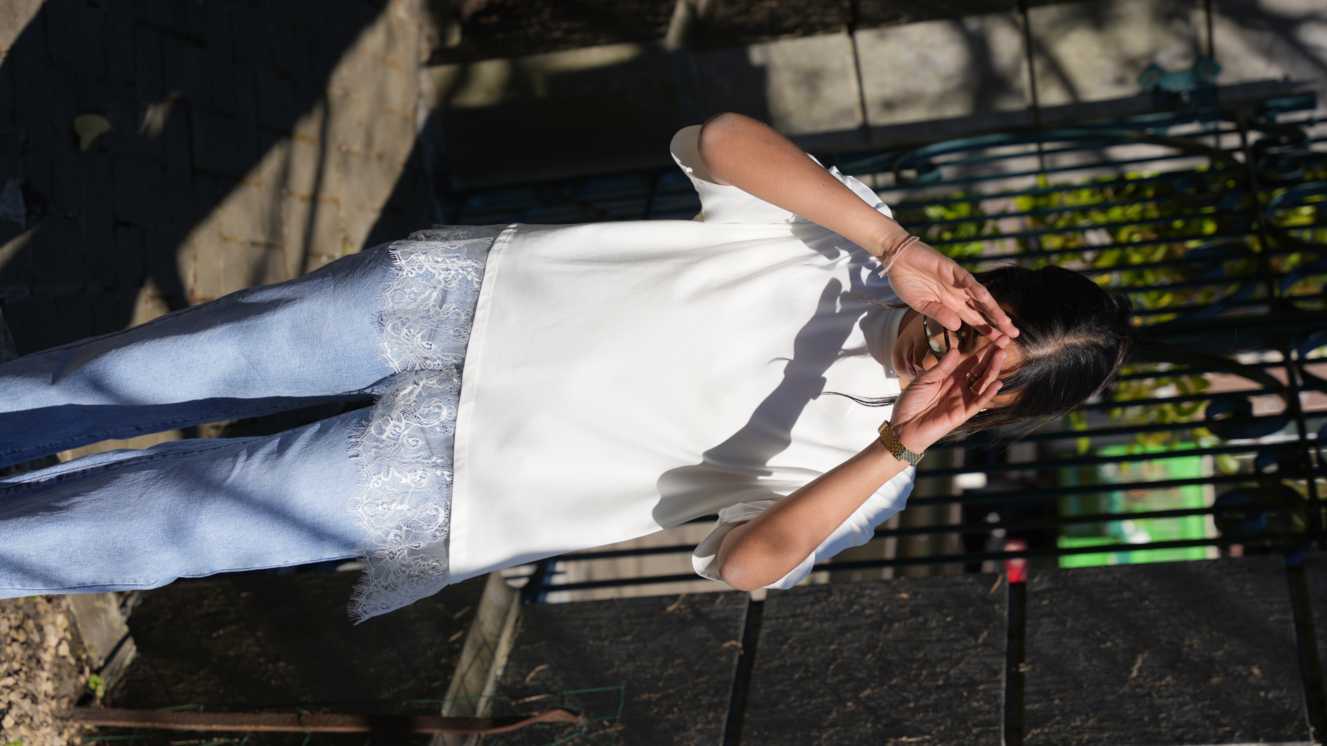 T-shirt Tino blanc oversize 