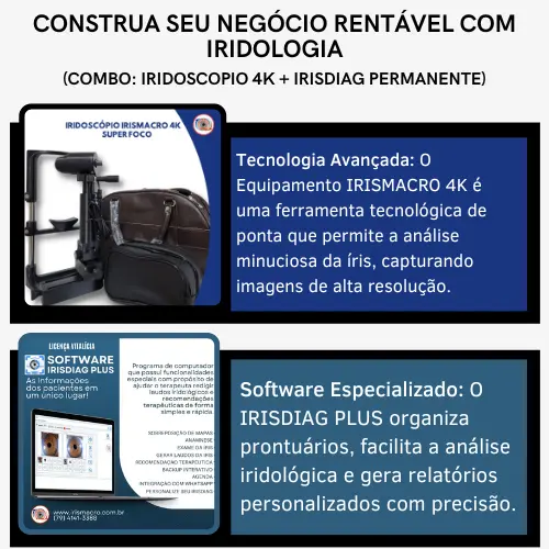 COMBO 4KV24 - IRISMACRO 4K + LICENÇA PERMANENTE DO SOFTWARE IRISDIAG