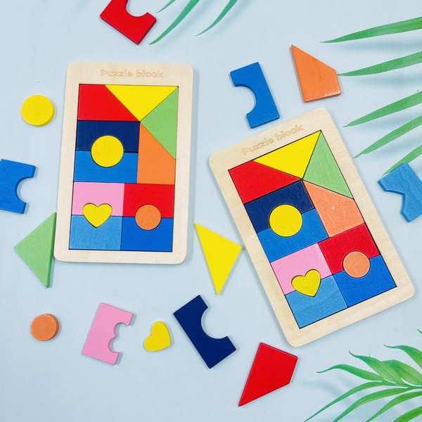 Wooden Tetris Puzzle 