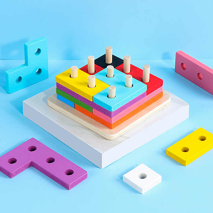 Color Blocks Stacking Games