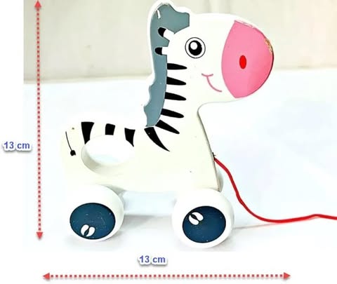 Wooden Pull Along Toy - Beautiful Pull Along Toy for Baby Boy & Girl 