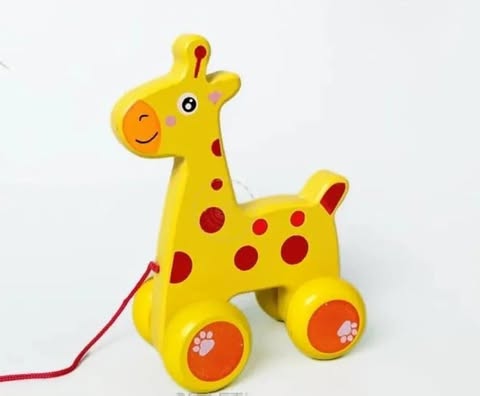 Wooden Pull Along Toy Cartoon Animal