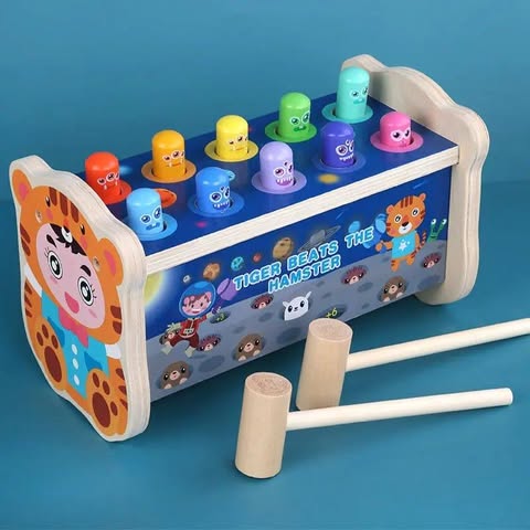 Tiger Beats the Hamster – 10 peg Hammer