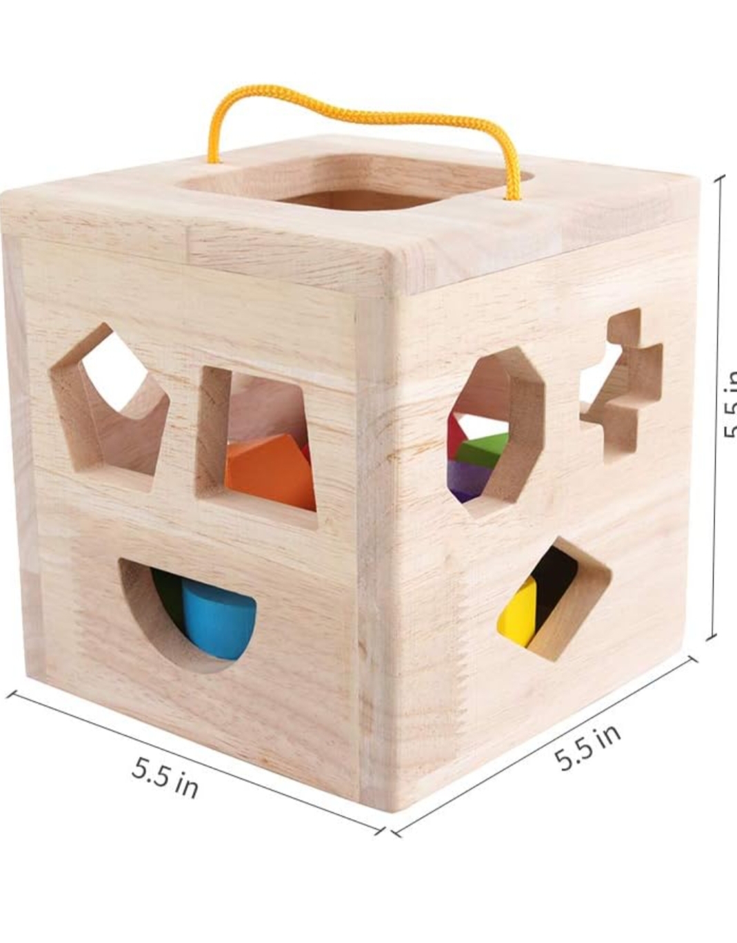 Wooden Fifteen Hole Shape Intelligence Box
