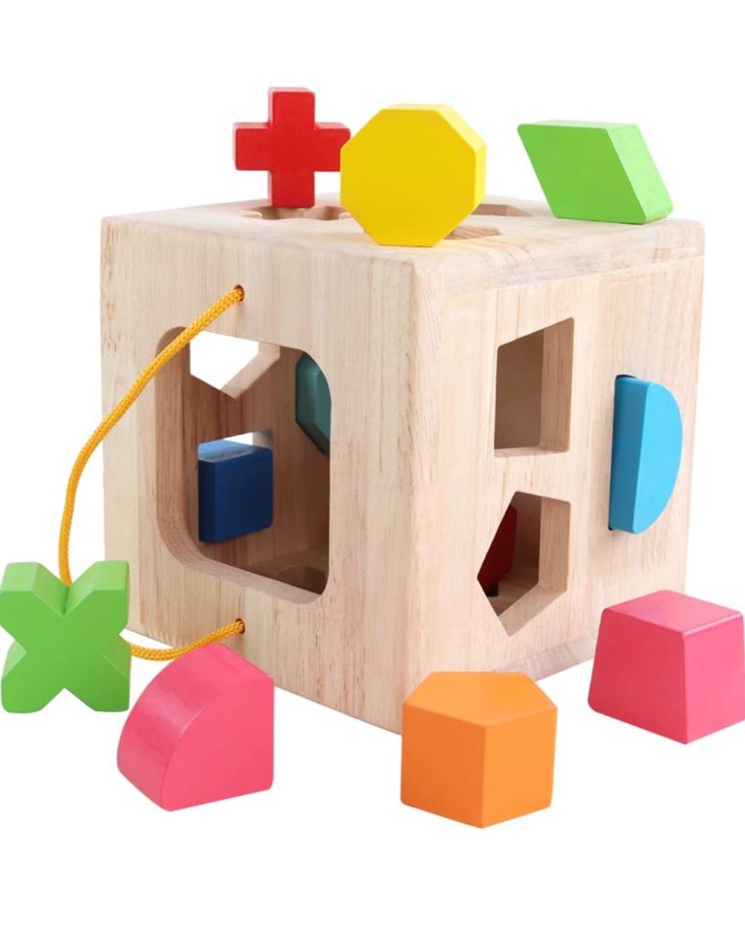 Wooden Fifteen Hole Shape Intelligence Box