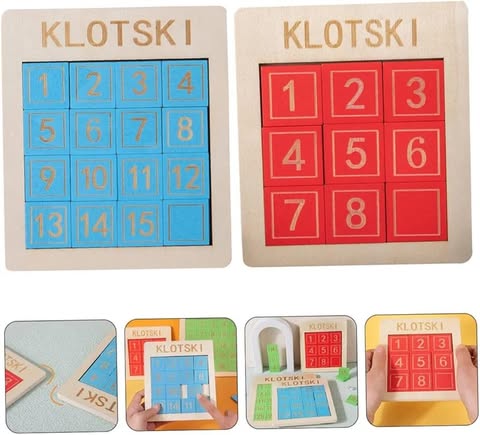 Digital Huaheong Road Sliding Number Puzzle Wooden Baby Teaching Supplies