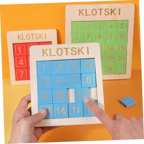 Digital Huaheong Road Sliding Number Puzzle Wooden Baby Teaching Supplies