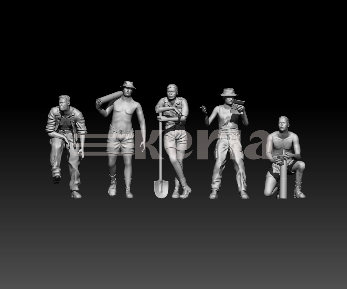 Pack de 5 artilleurs