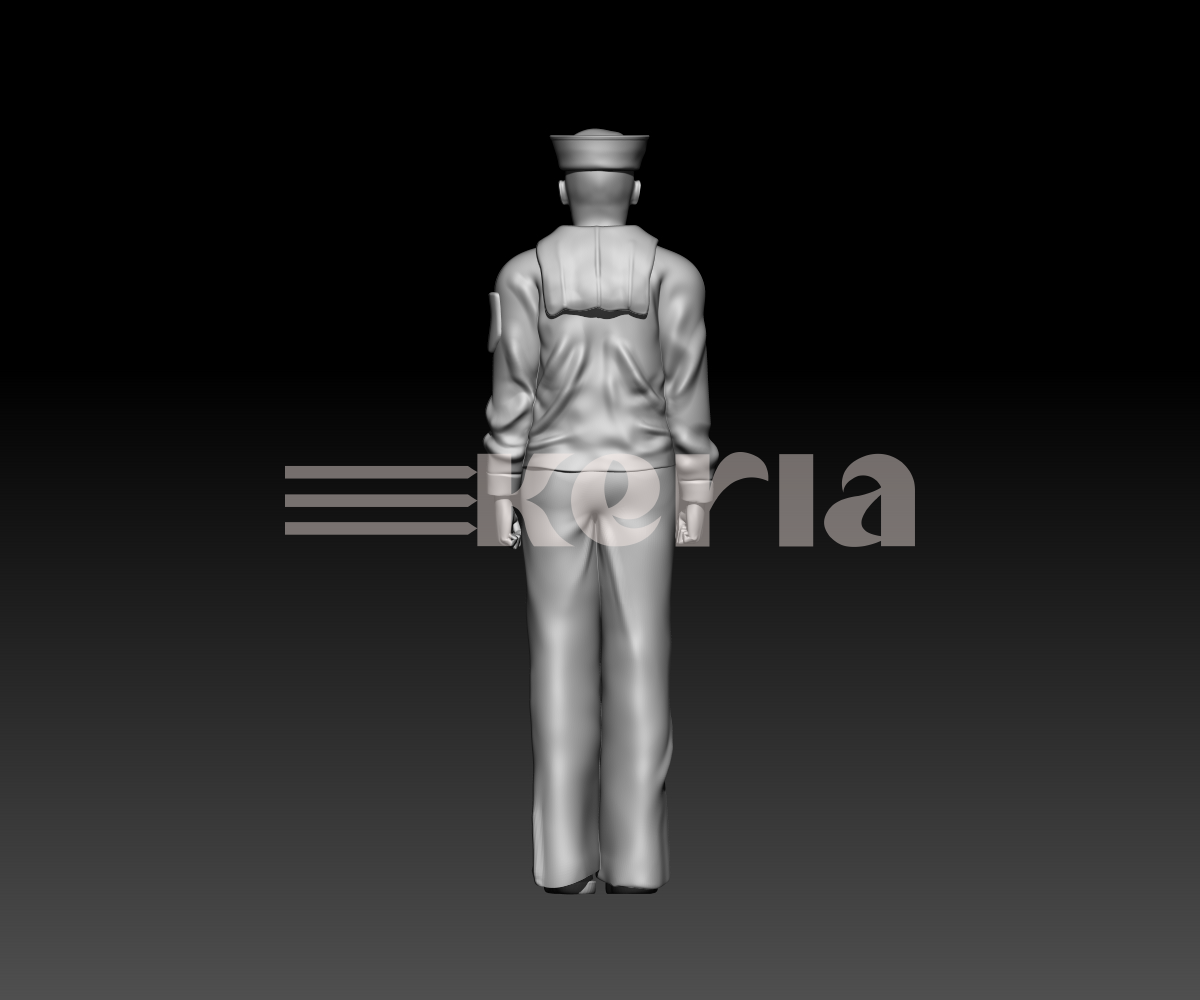 US Navy Sealman au garde à vous