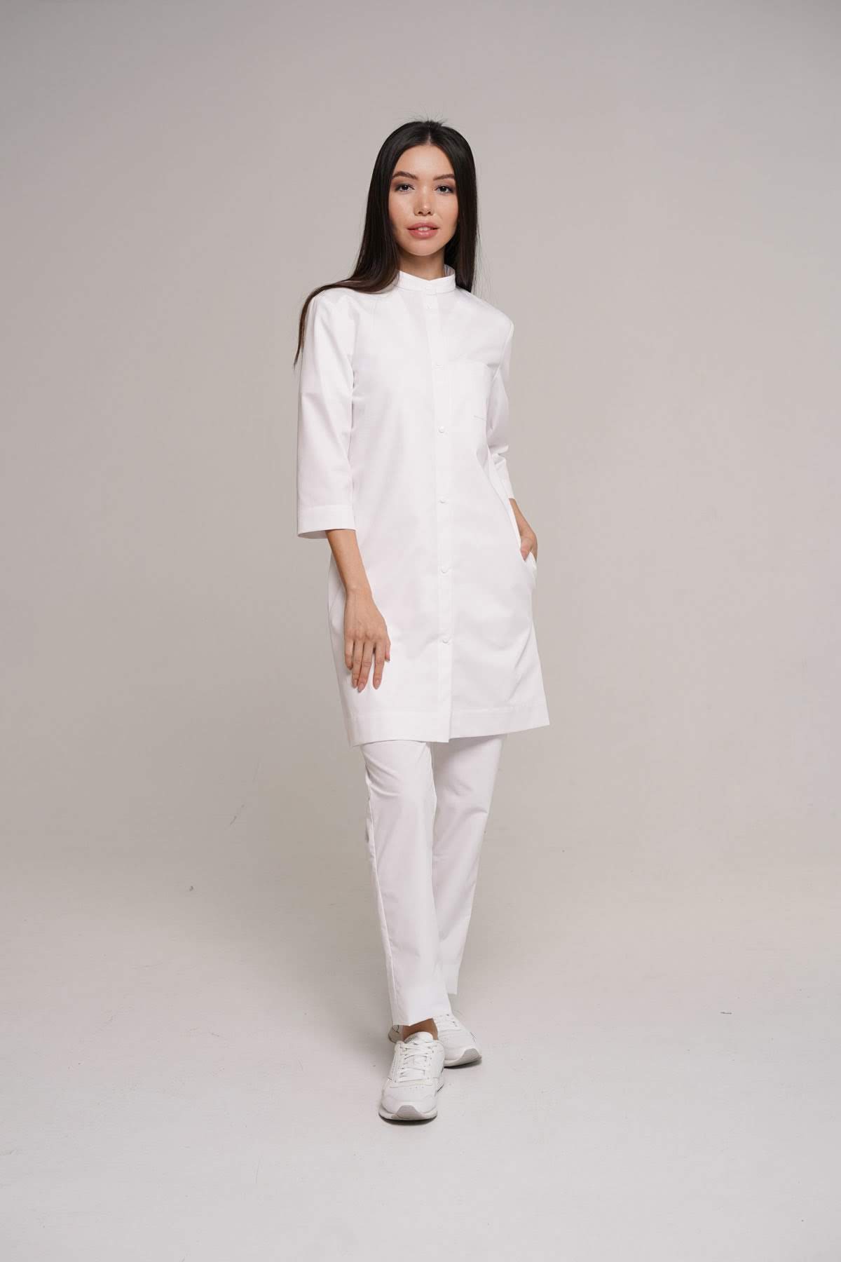 hellomyuniform woman's LAB COAT 002