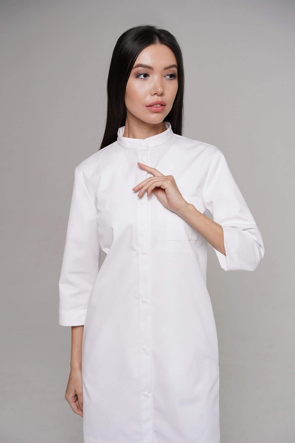 hellomyuniform woman's LAB COAT 002