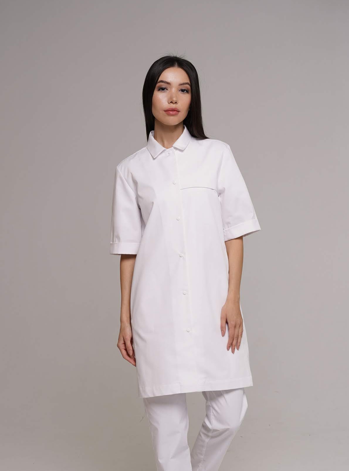 hellomyuniform woman's LAB COAT 003