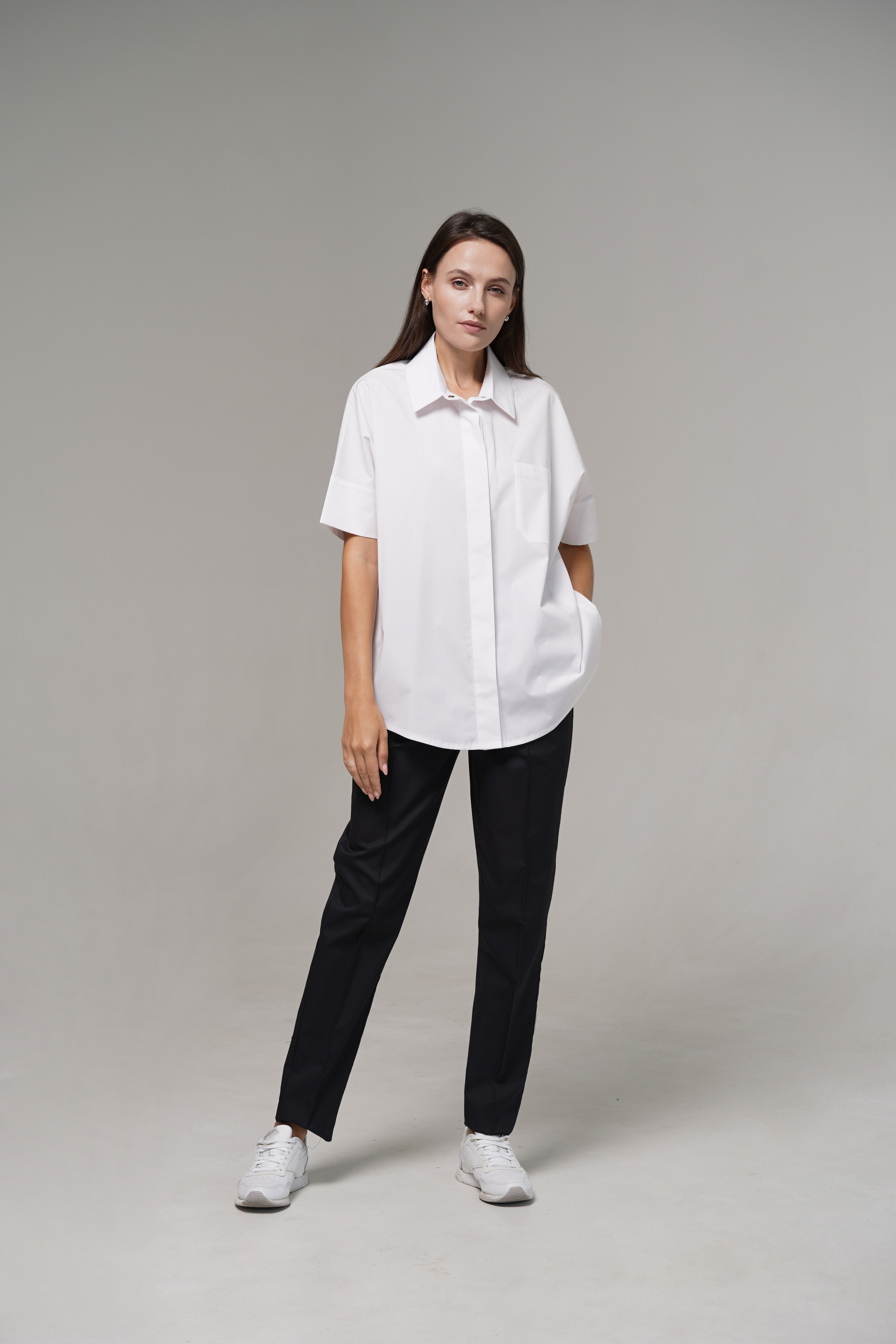 hellomyuniform woman's white MEDICAL SHIRT 003