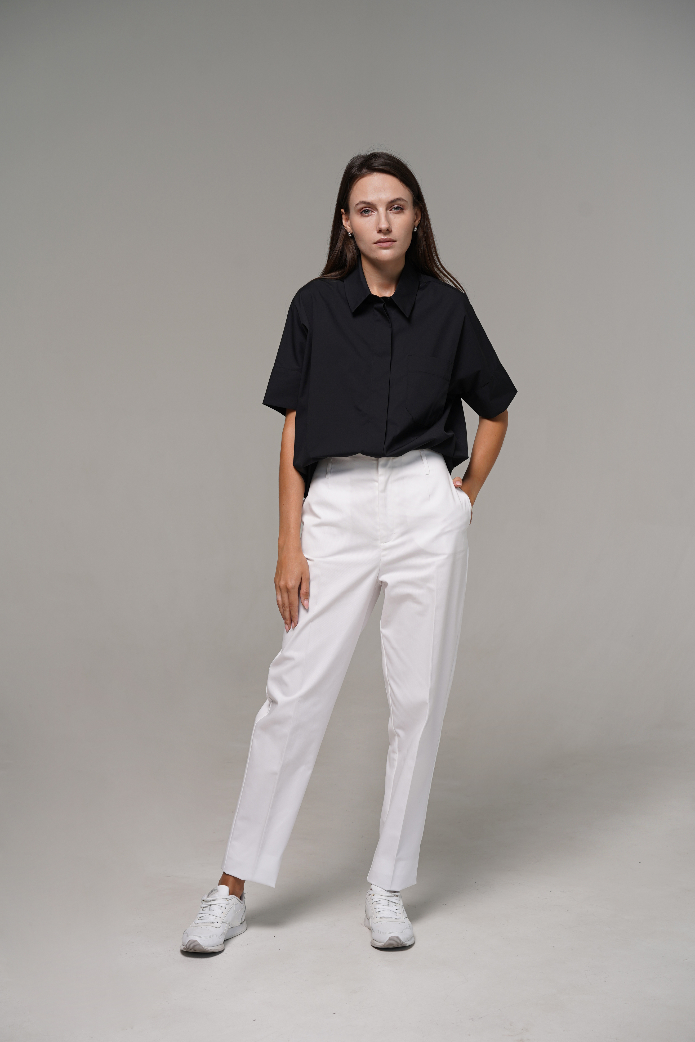 hellomyuniform woman's white TROUSERS 004