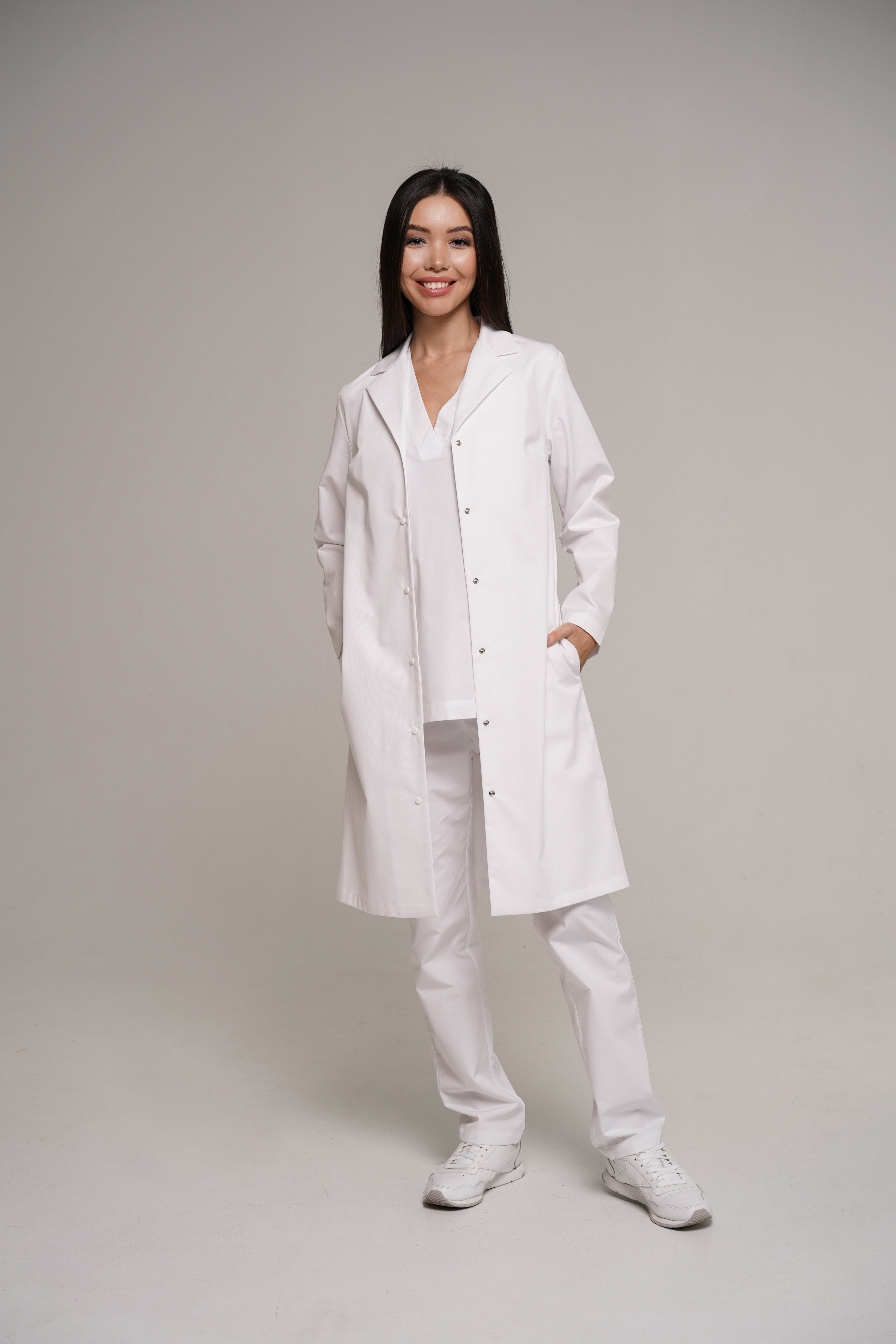 hellomyuniform woman's LAB COAT 001