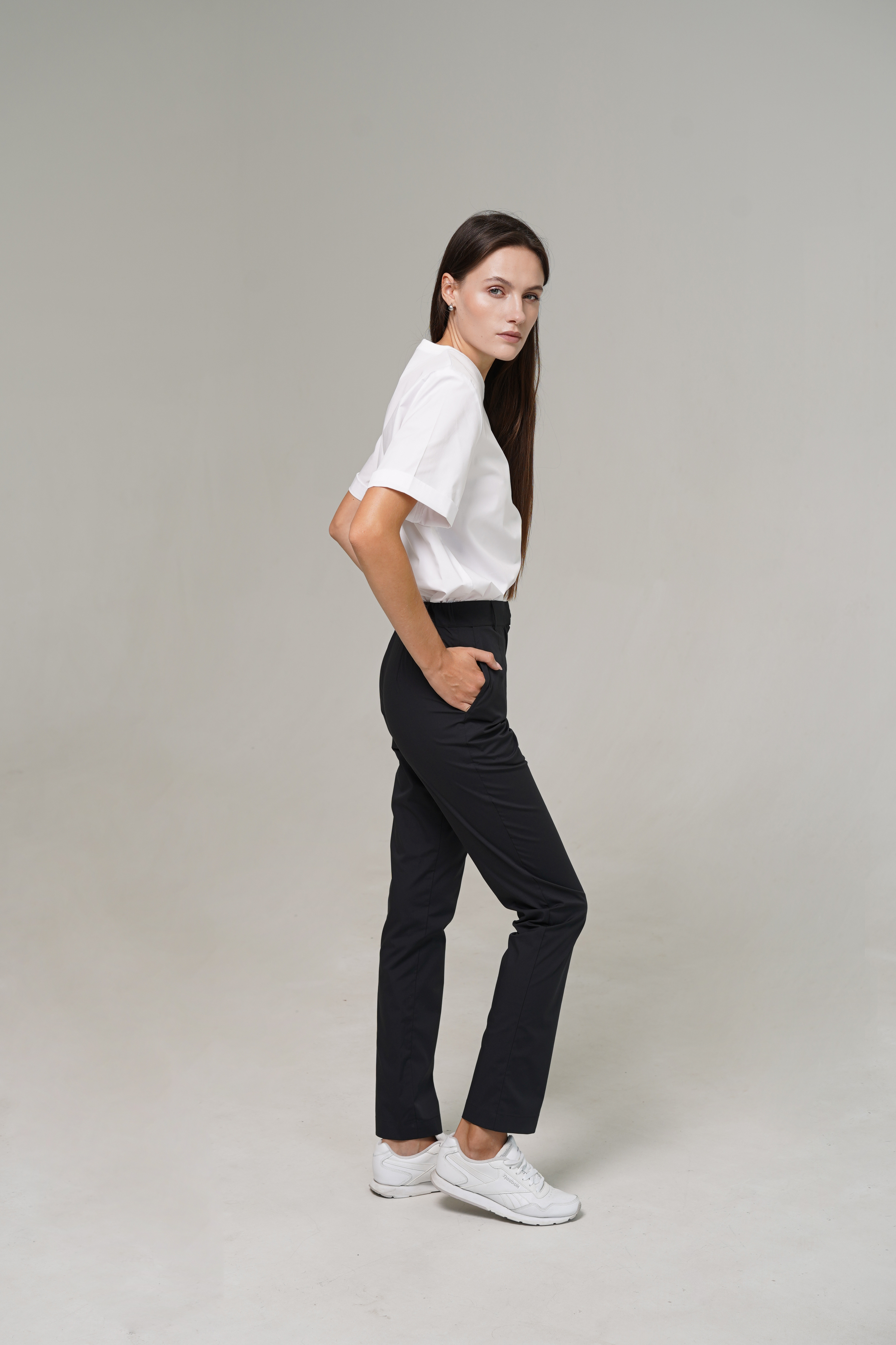 hellomyuniform woman's black TROUSERS 005