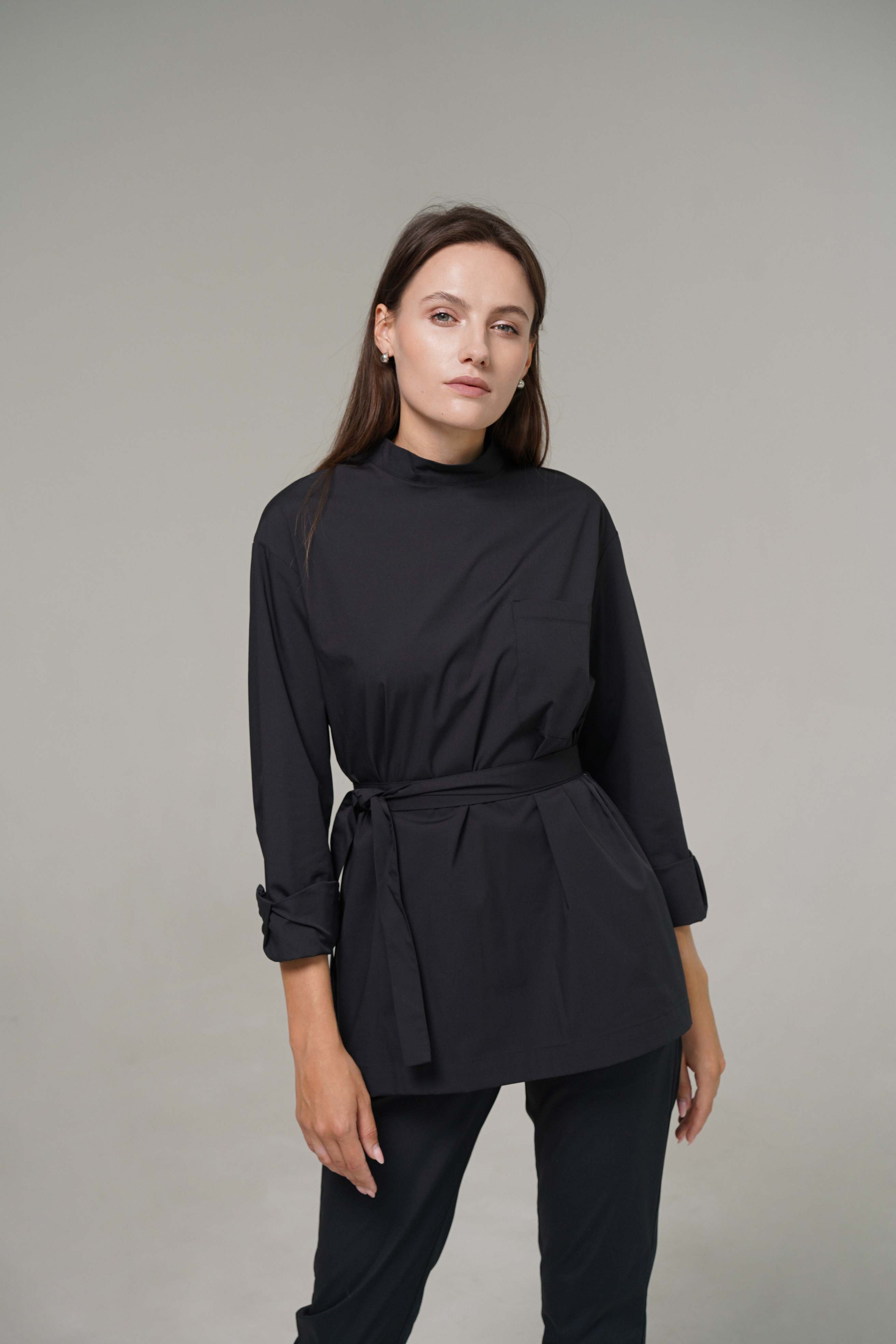 hellomyuniform woman's black TOP 004