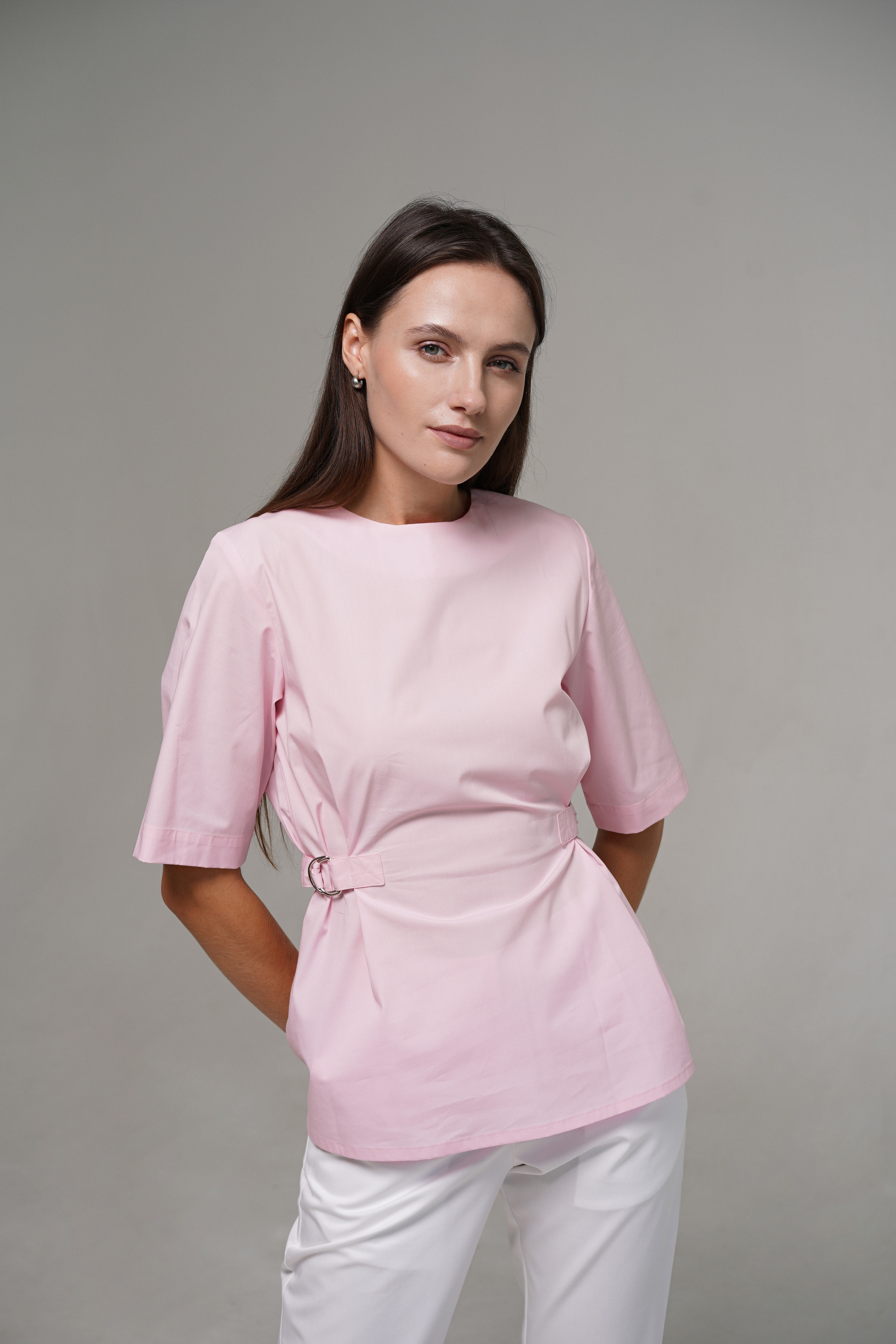 hellomyuniform woman's pink TOP 003