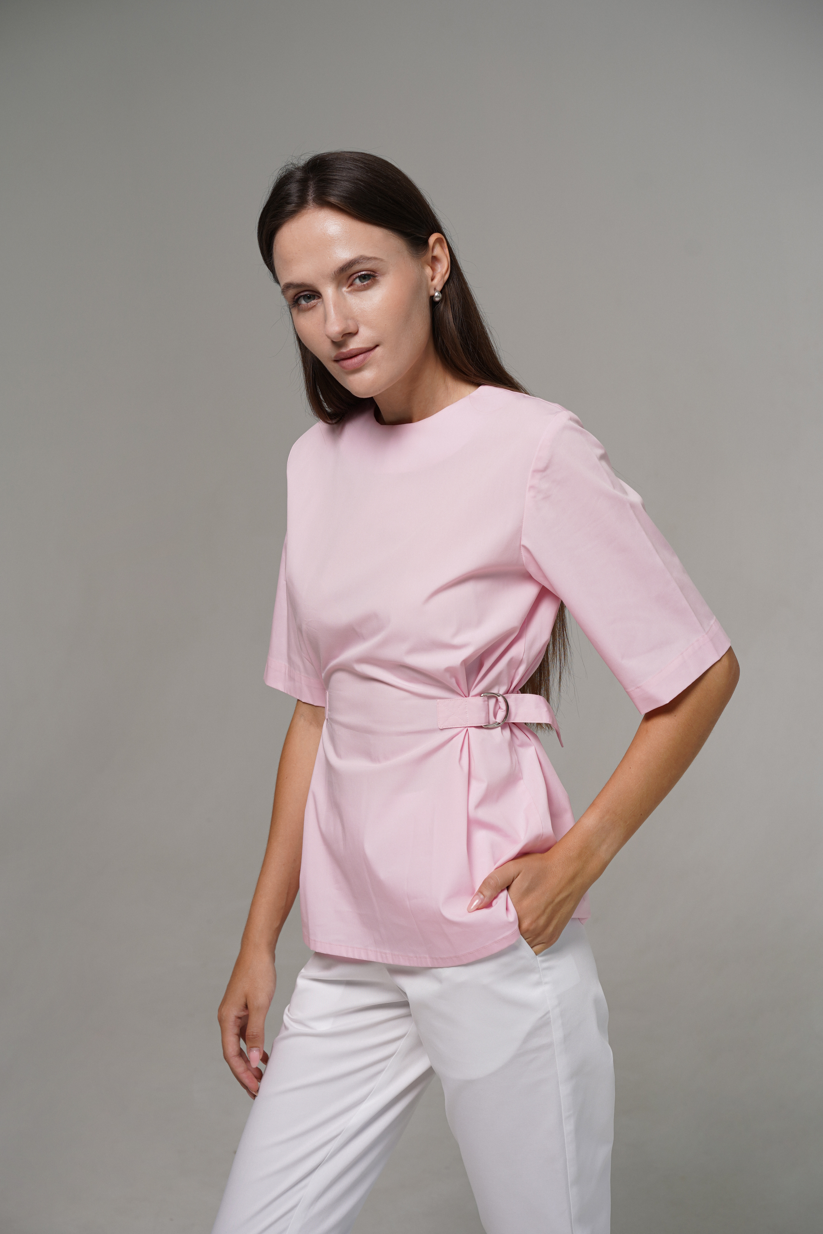 hellomyuniform woman's pink TOP 003