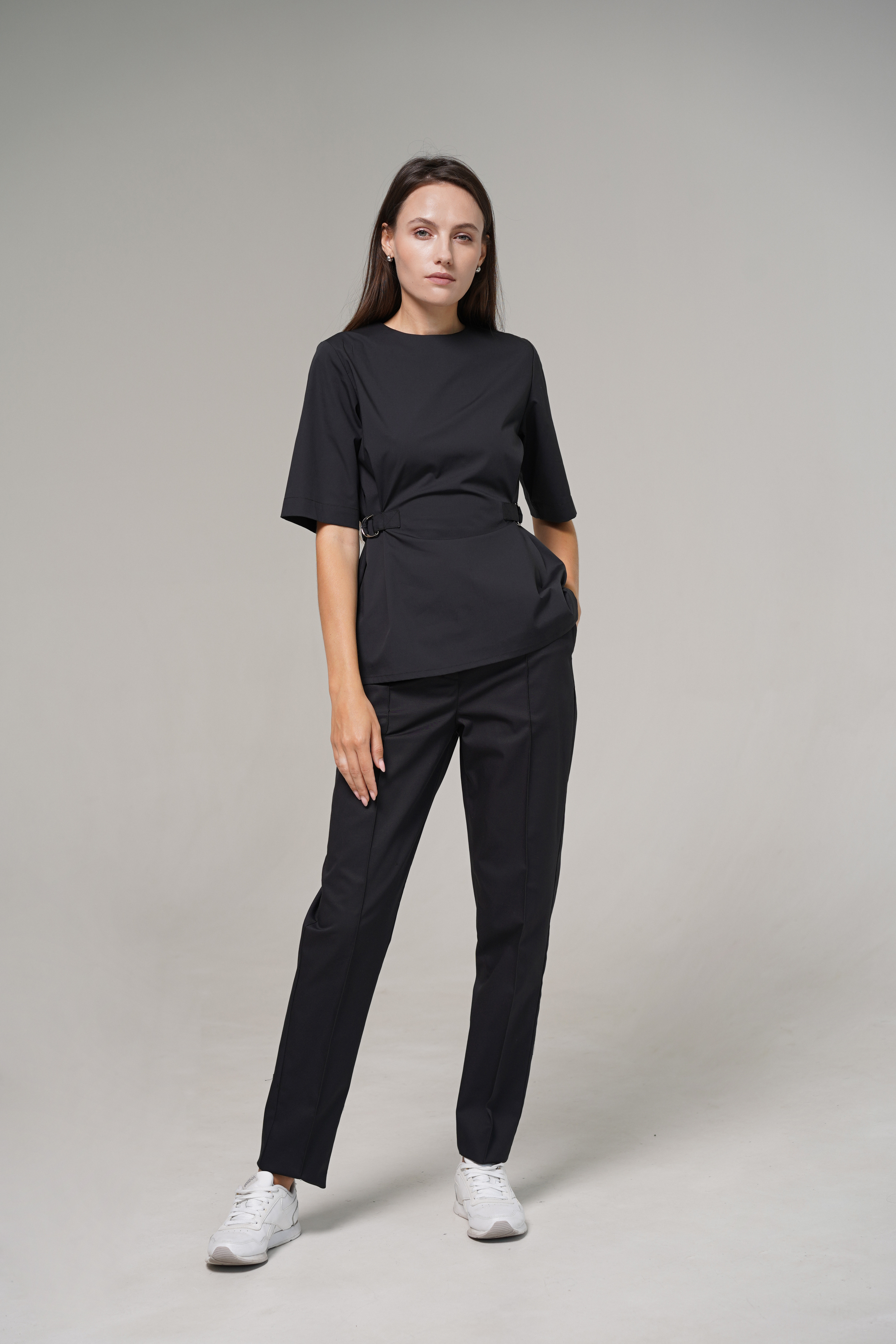 hellomyuniform woman's black TOP 003
