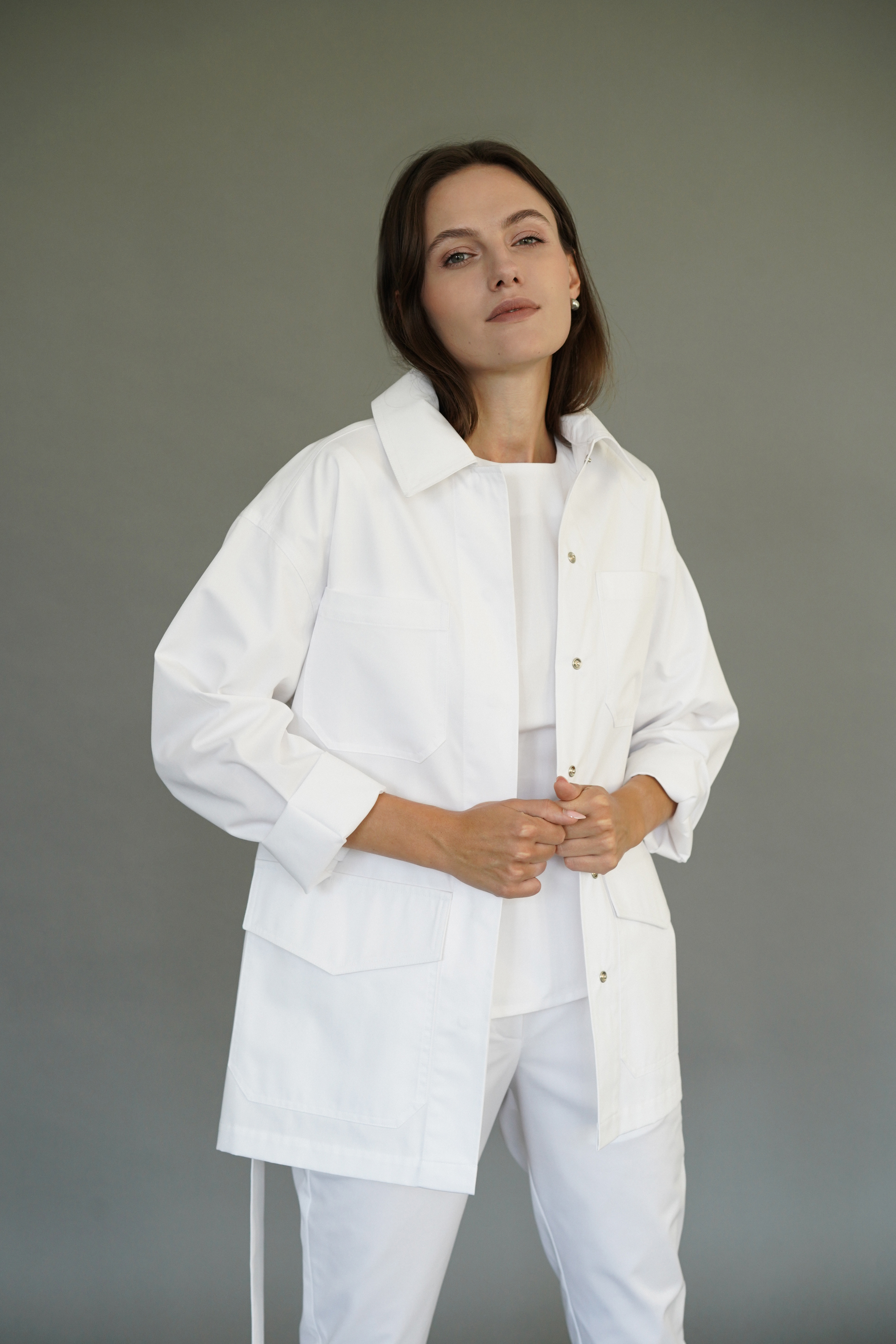 hellomyuniform woman's white JACKET 002