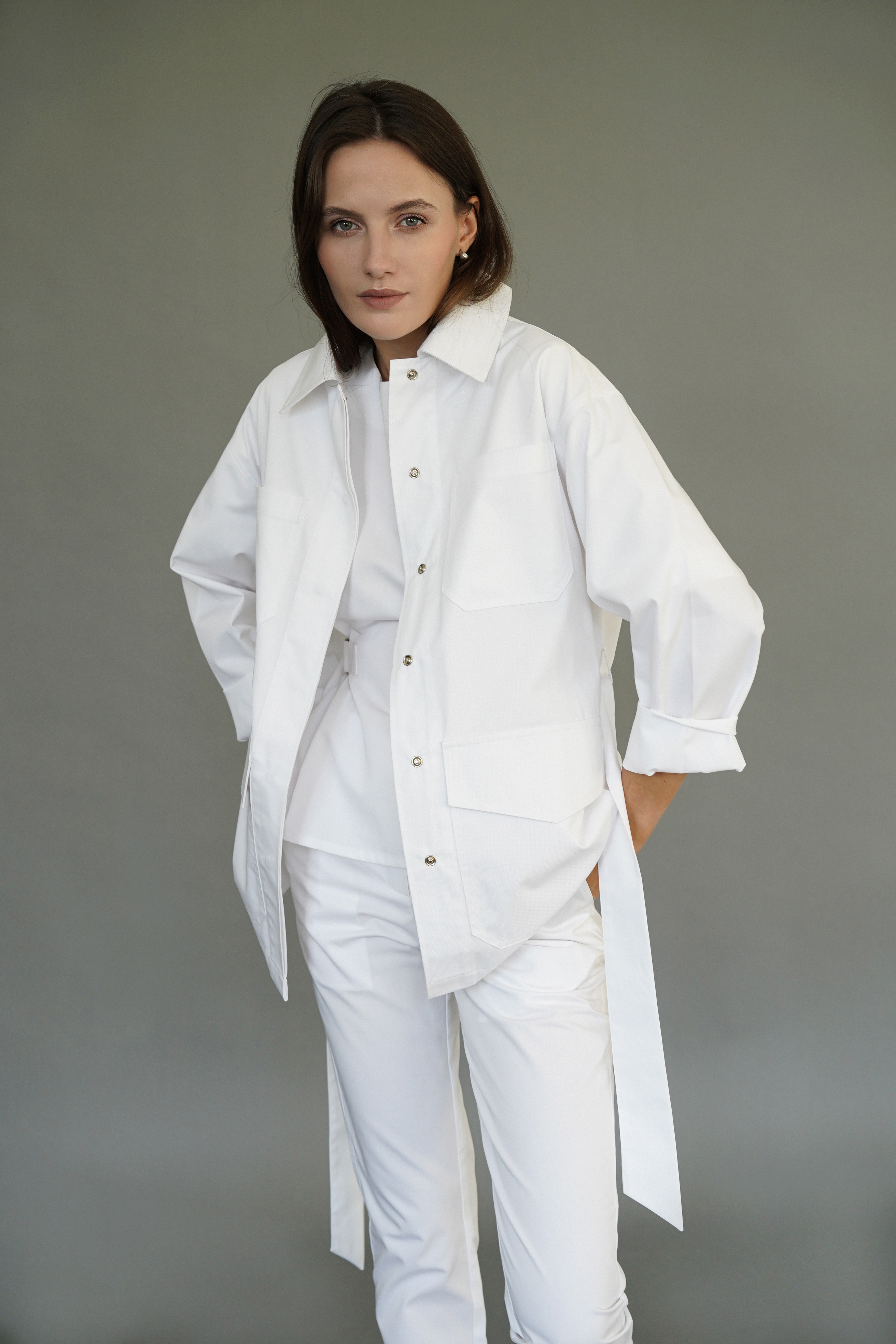 hellomyuniform woman's white JACKET 002