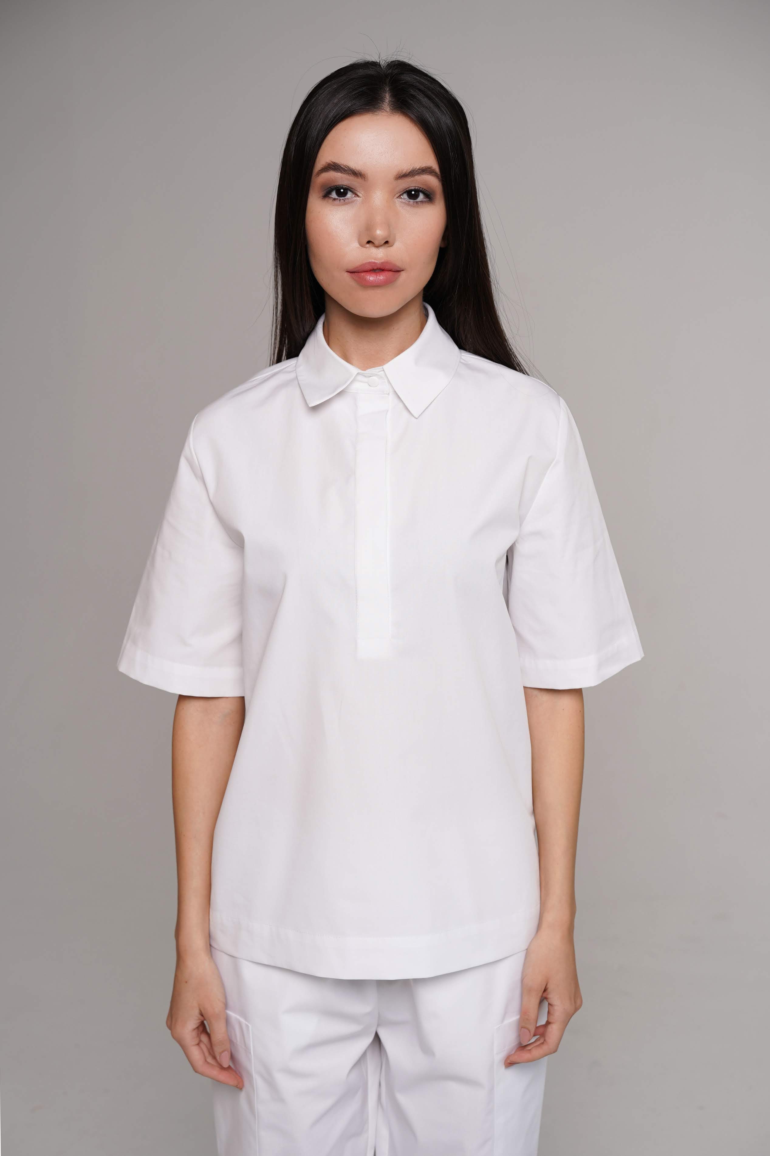 hellomyuniform woman's white TOP 001