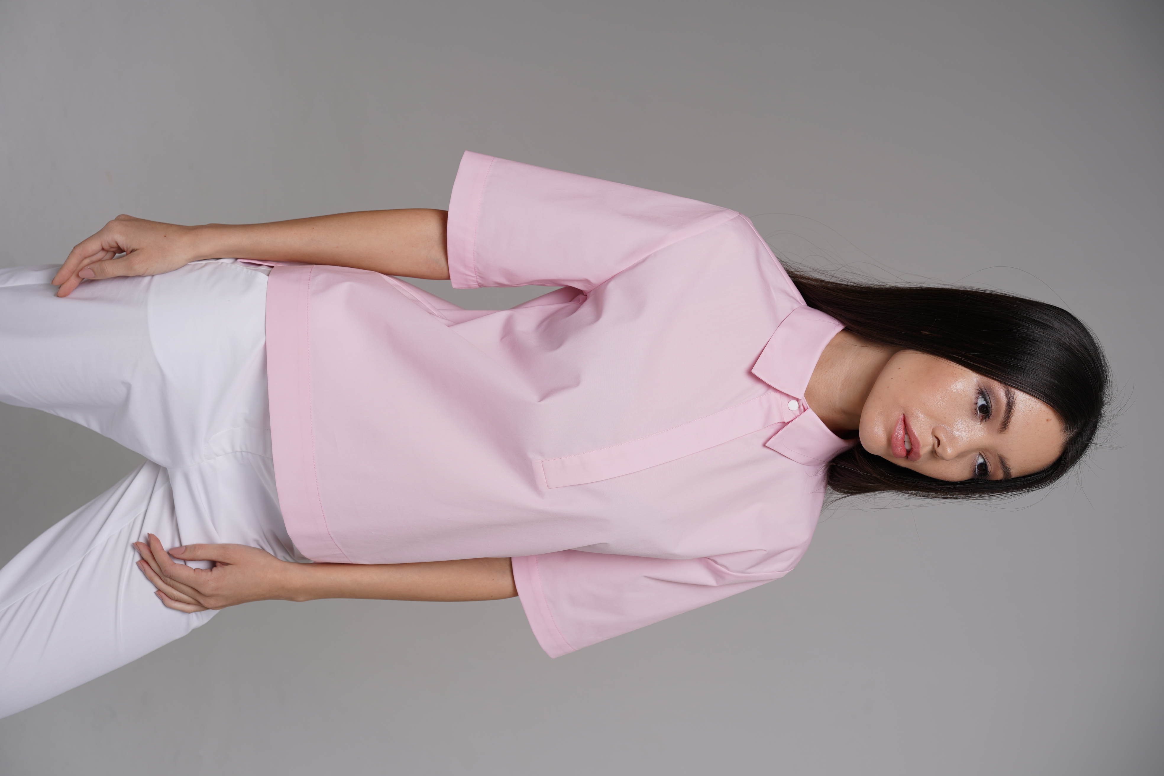 hellomyuniform woman's pink TOP 001