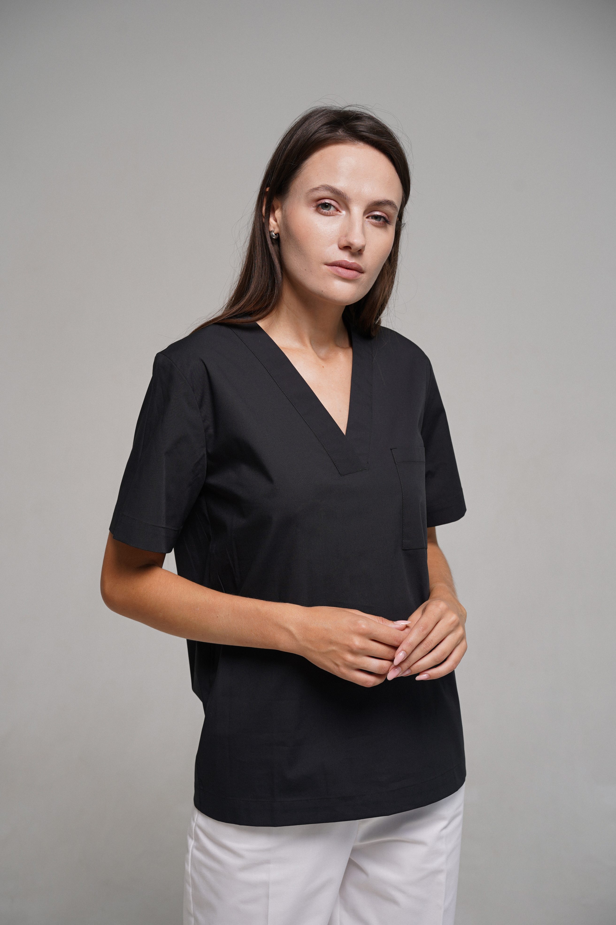 hellomyuniform woman's black TOP 002