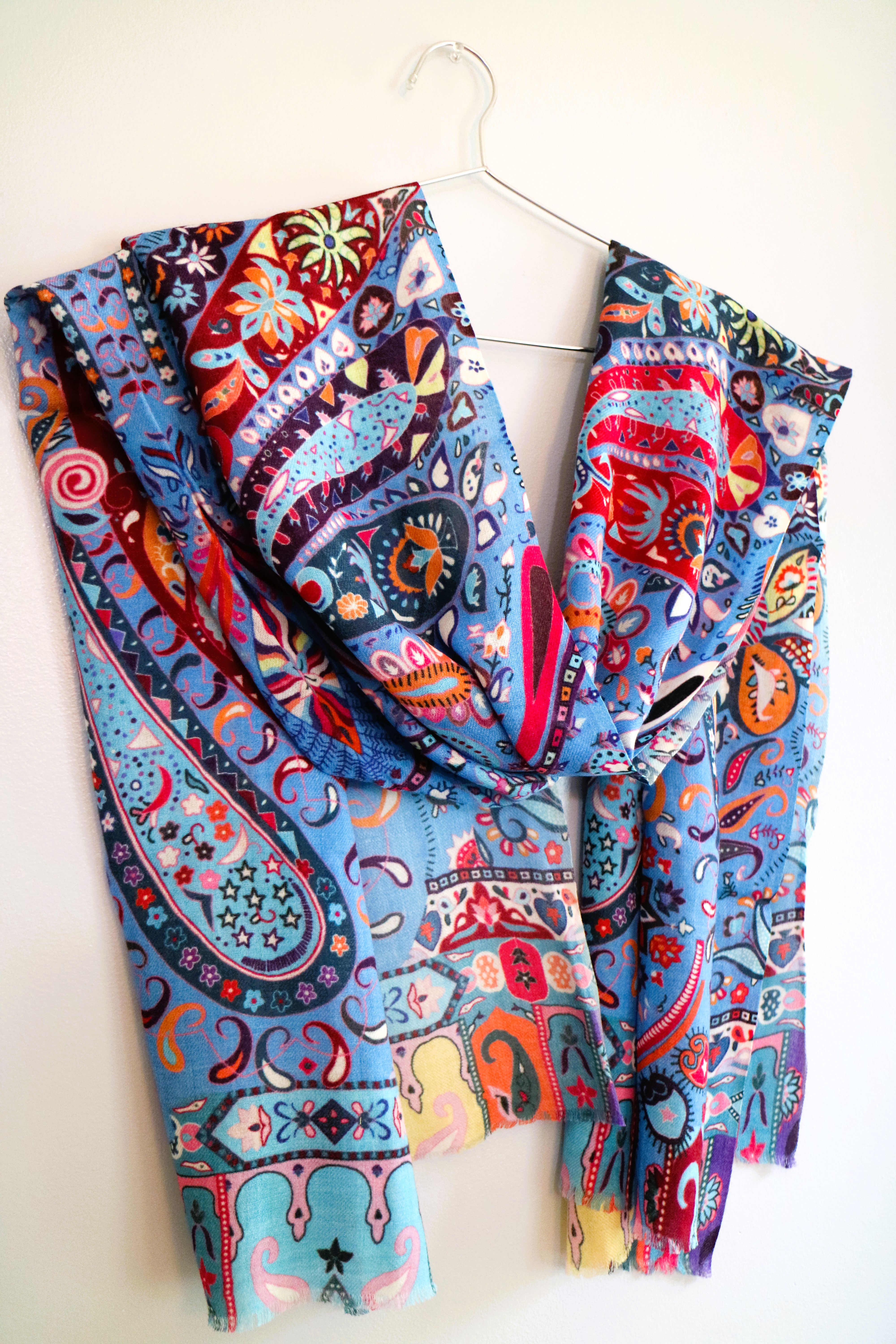 Lively Paisley Scarf