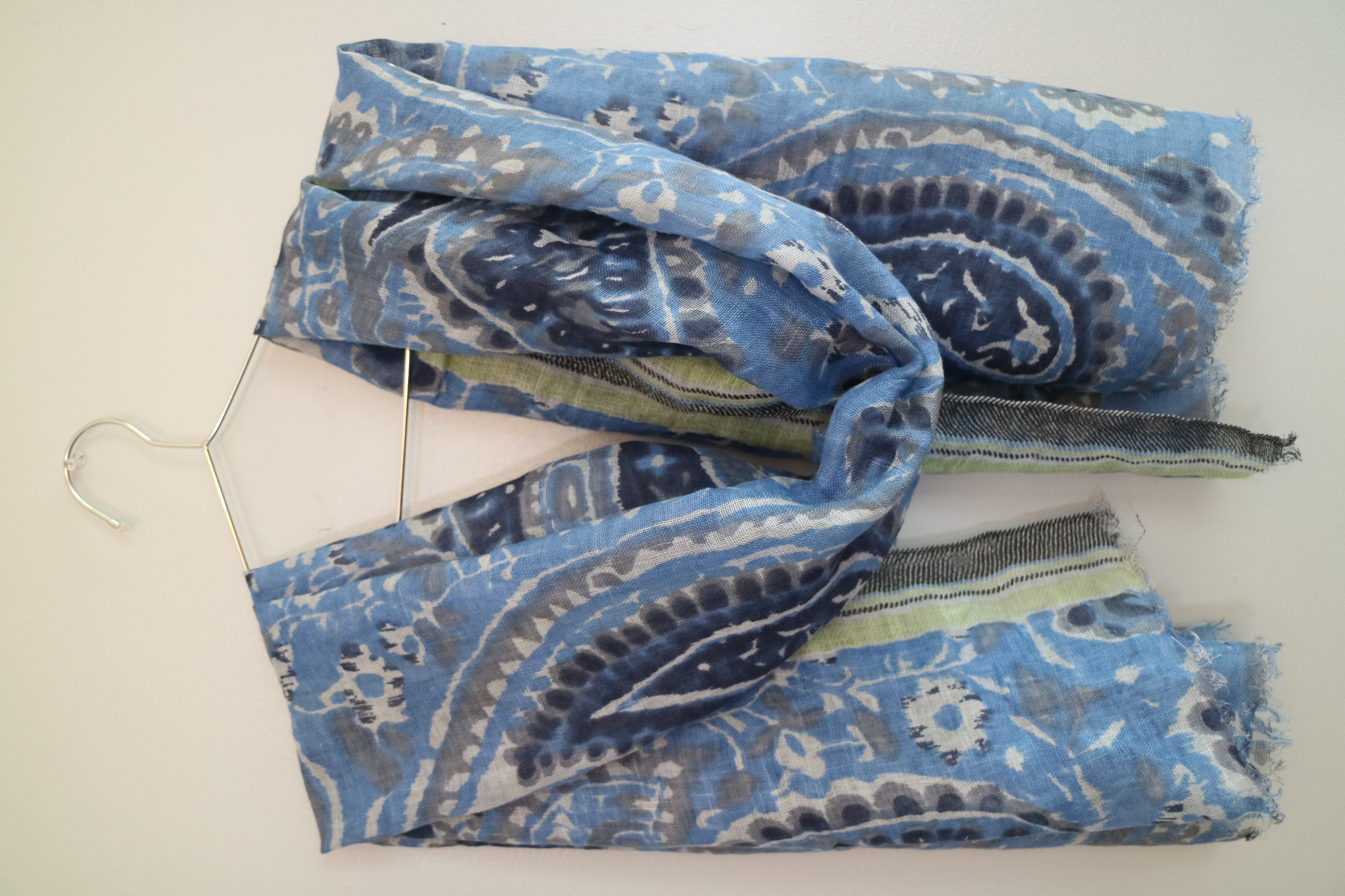 Paisley Linen Scarf