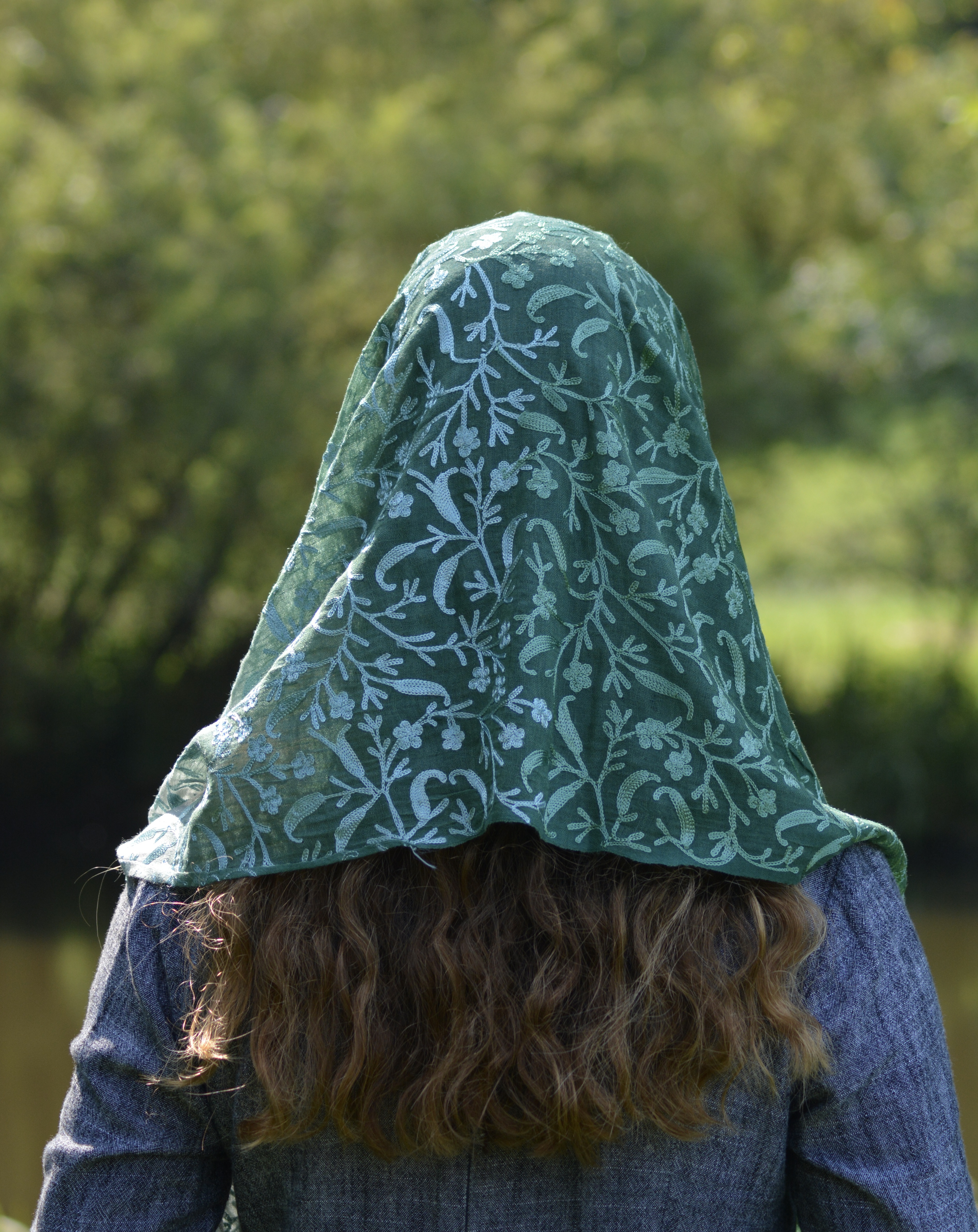 Green Ombre Veil