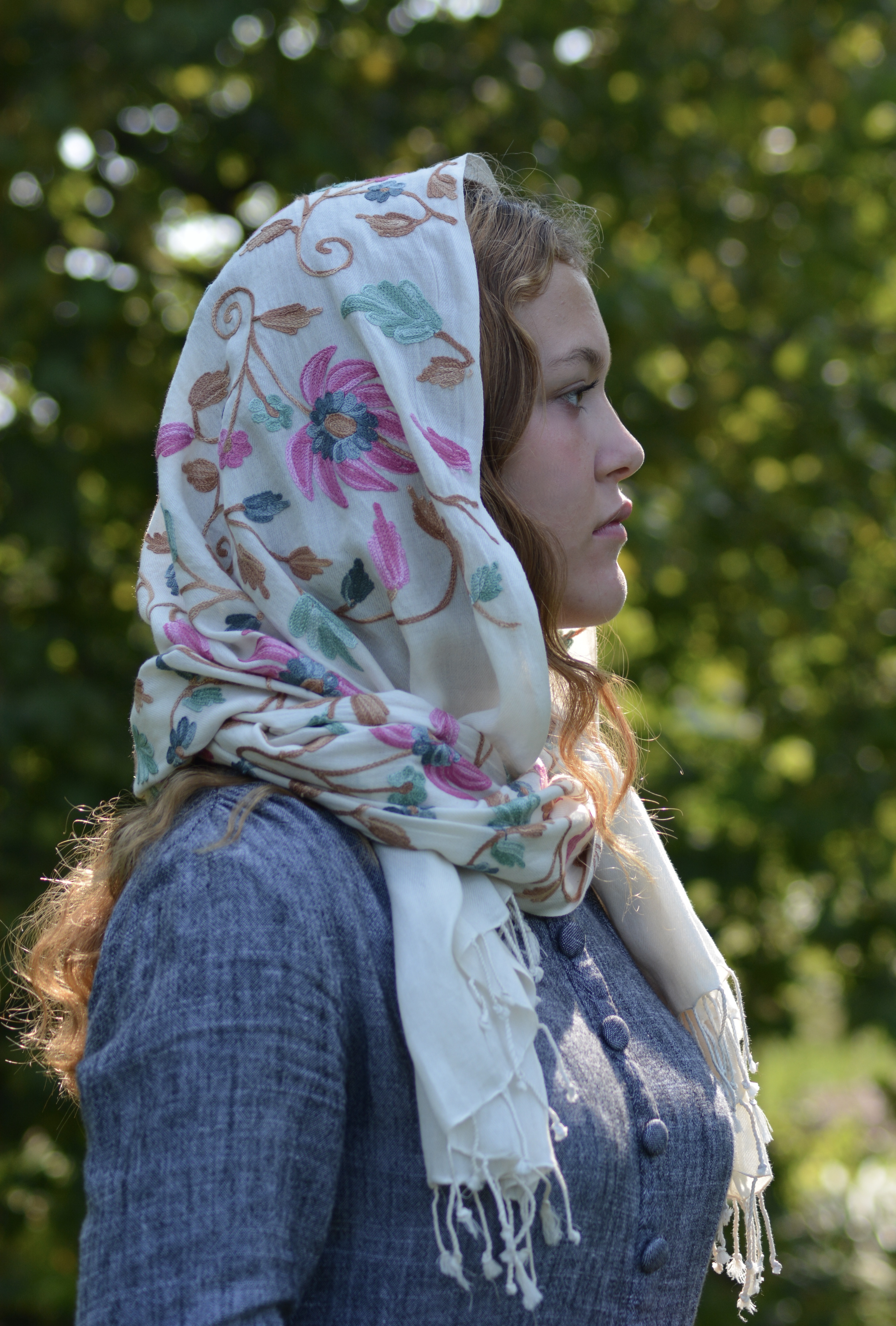 Flower Veil Scarf