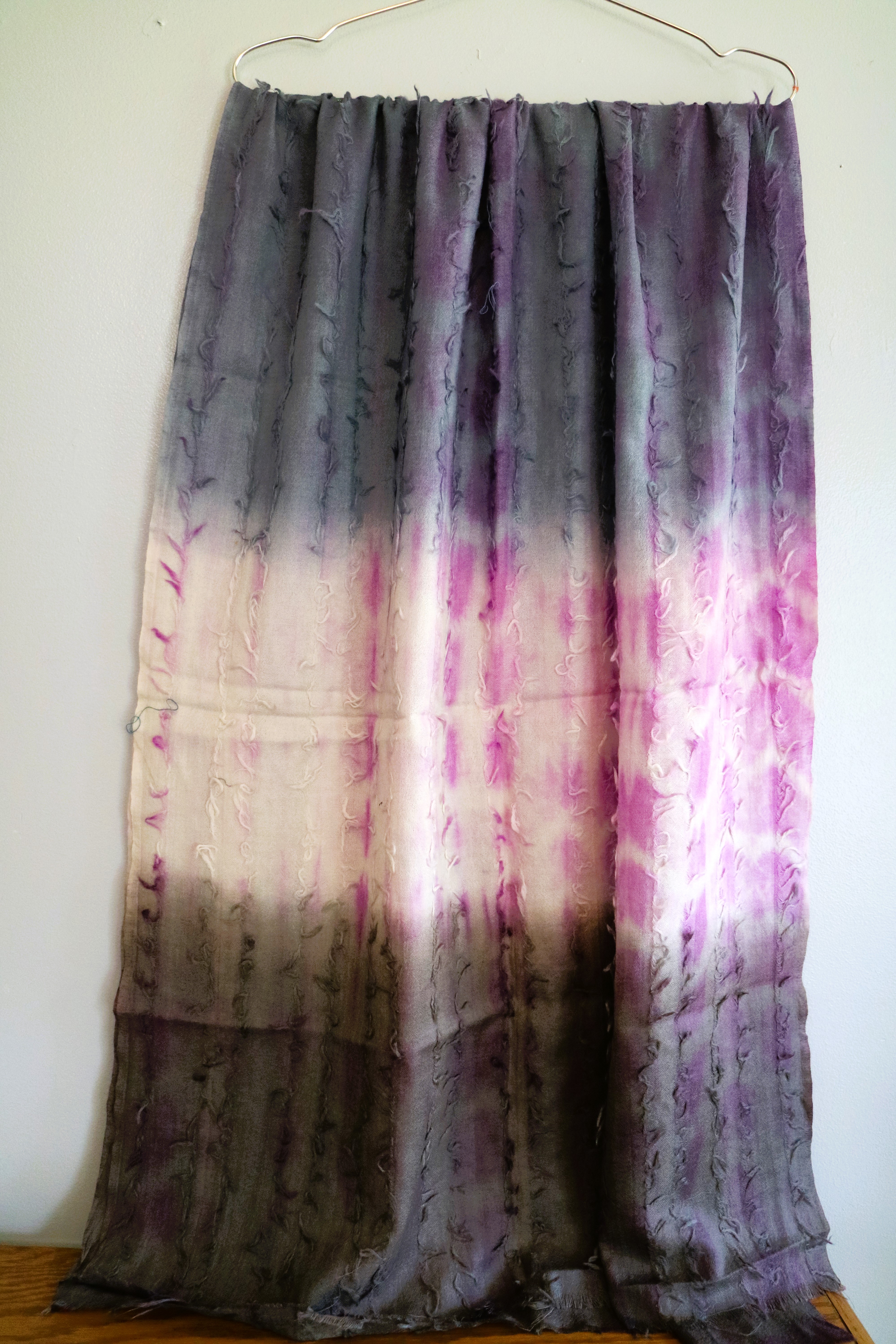 Purple Ombre Fur Scarf