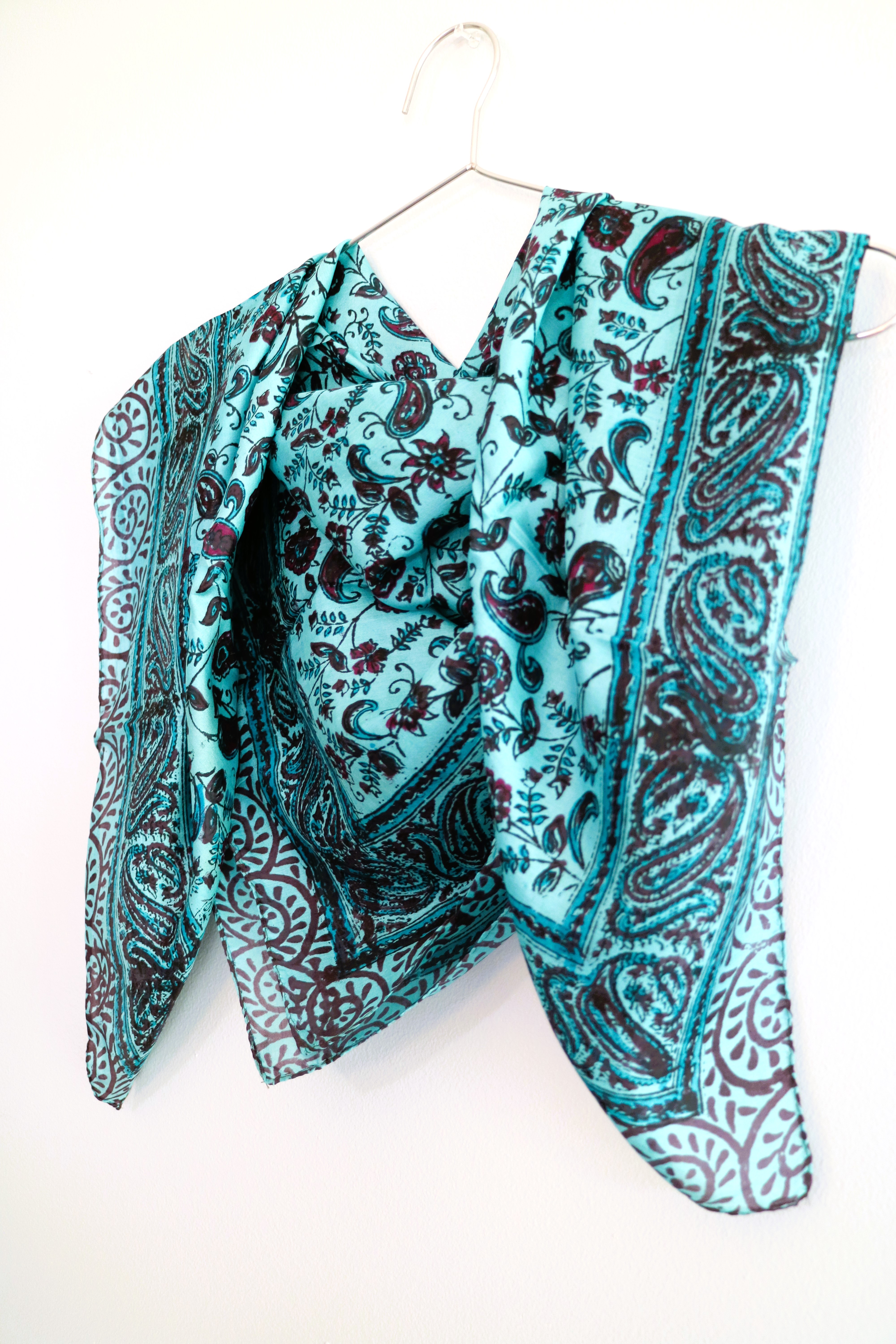 Blue Silk Square