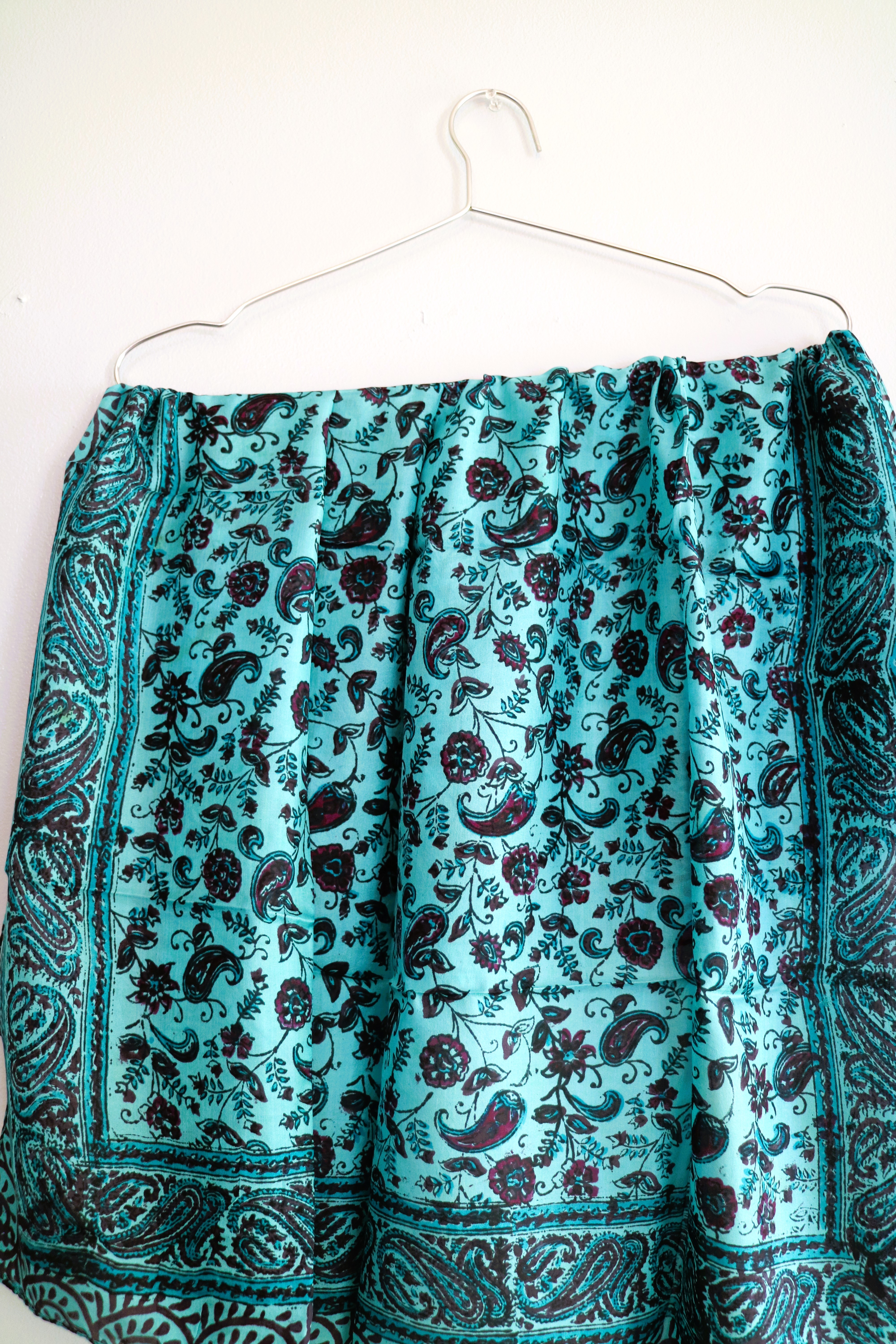 Blue Silk Square