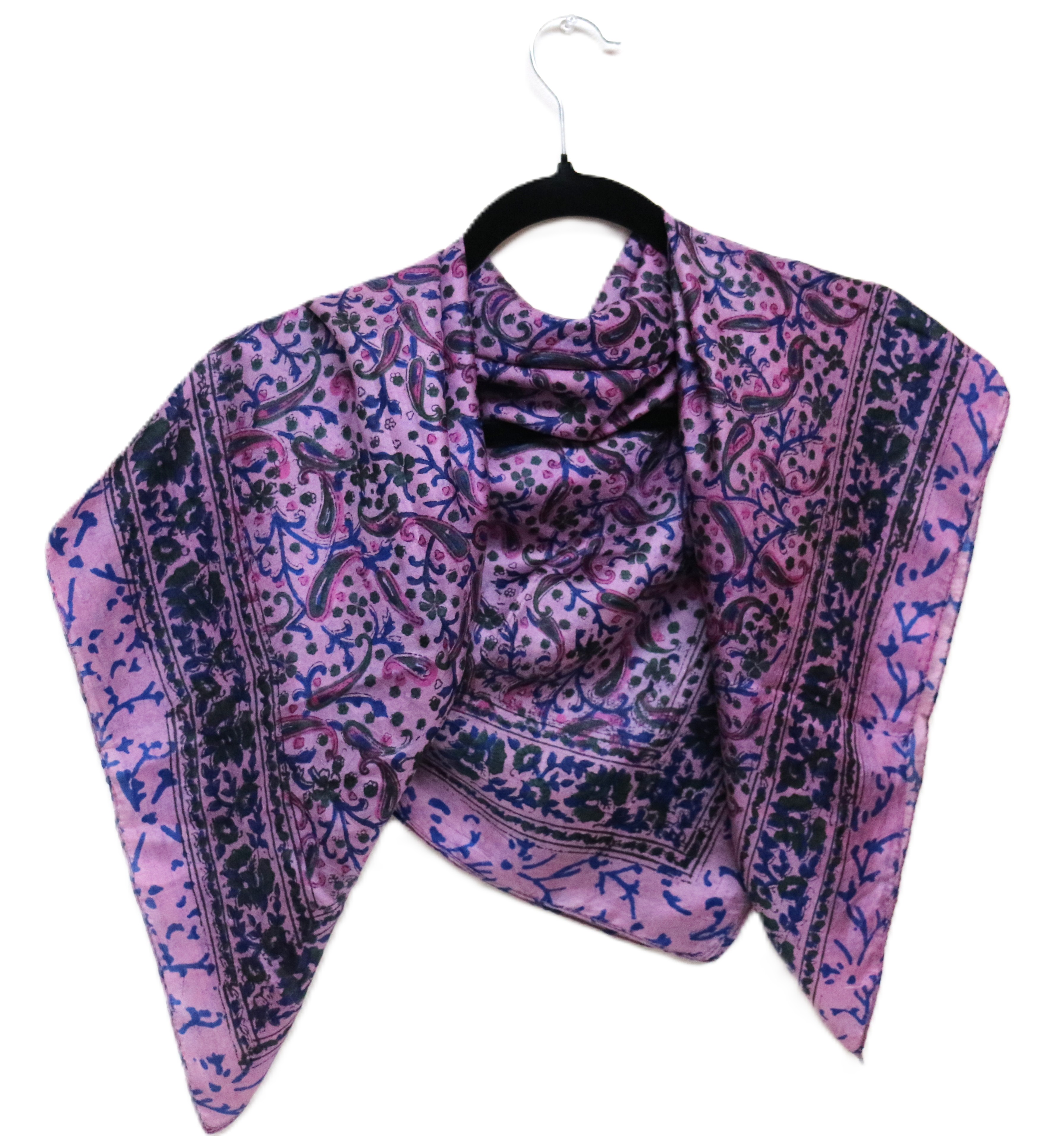 Purple Silk Scarf
