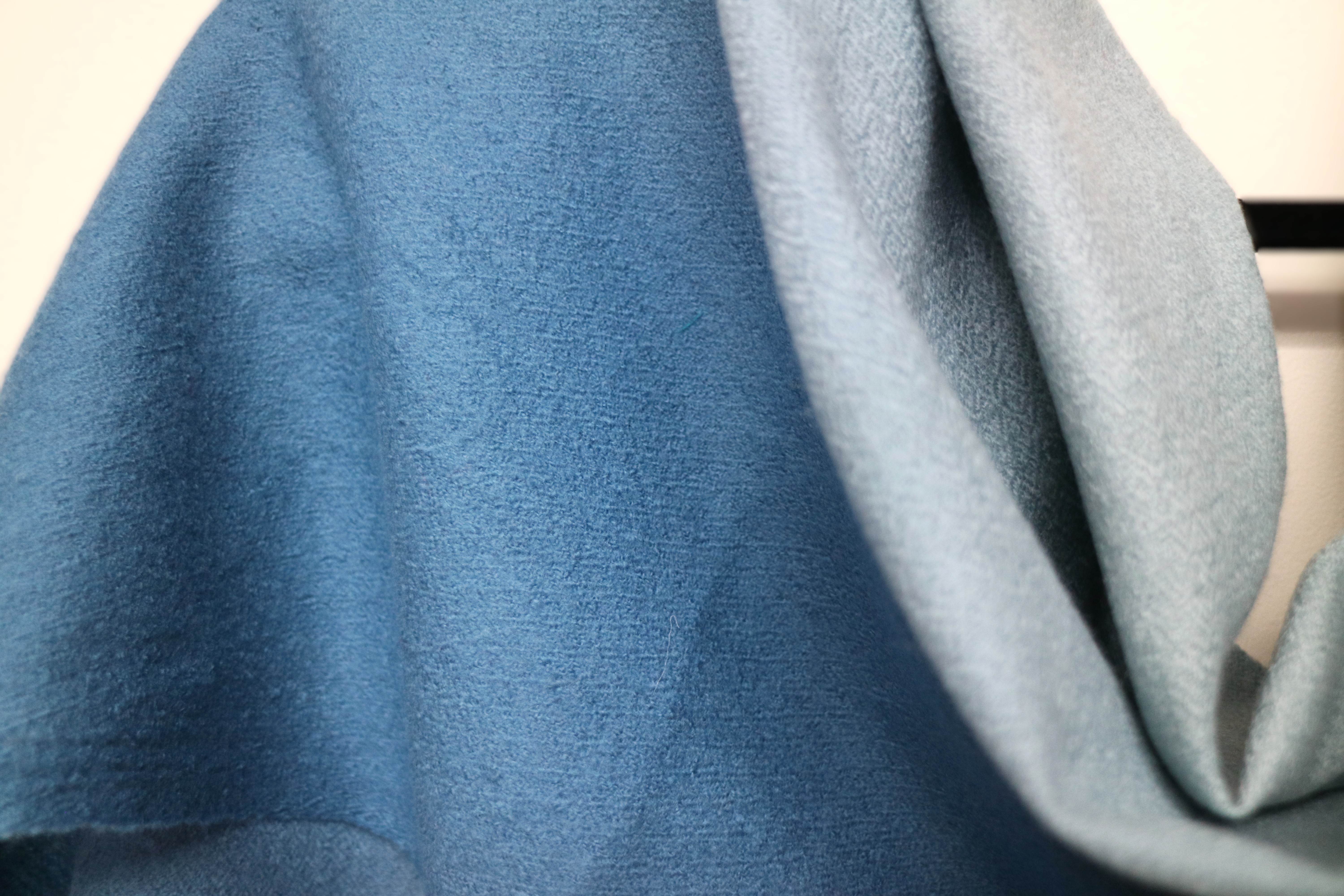 Blue Bunny Fleece Wool Scarf