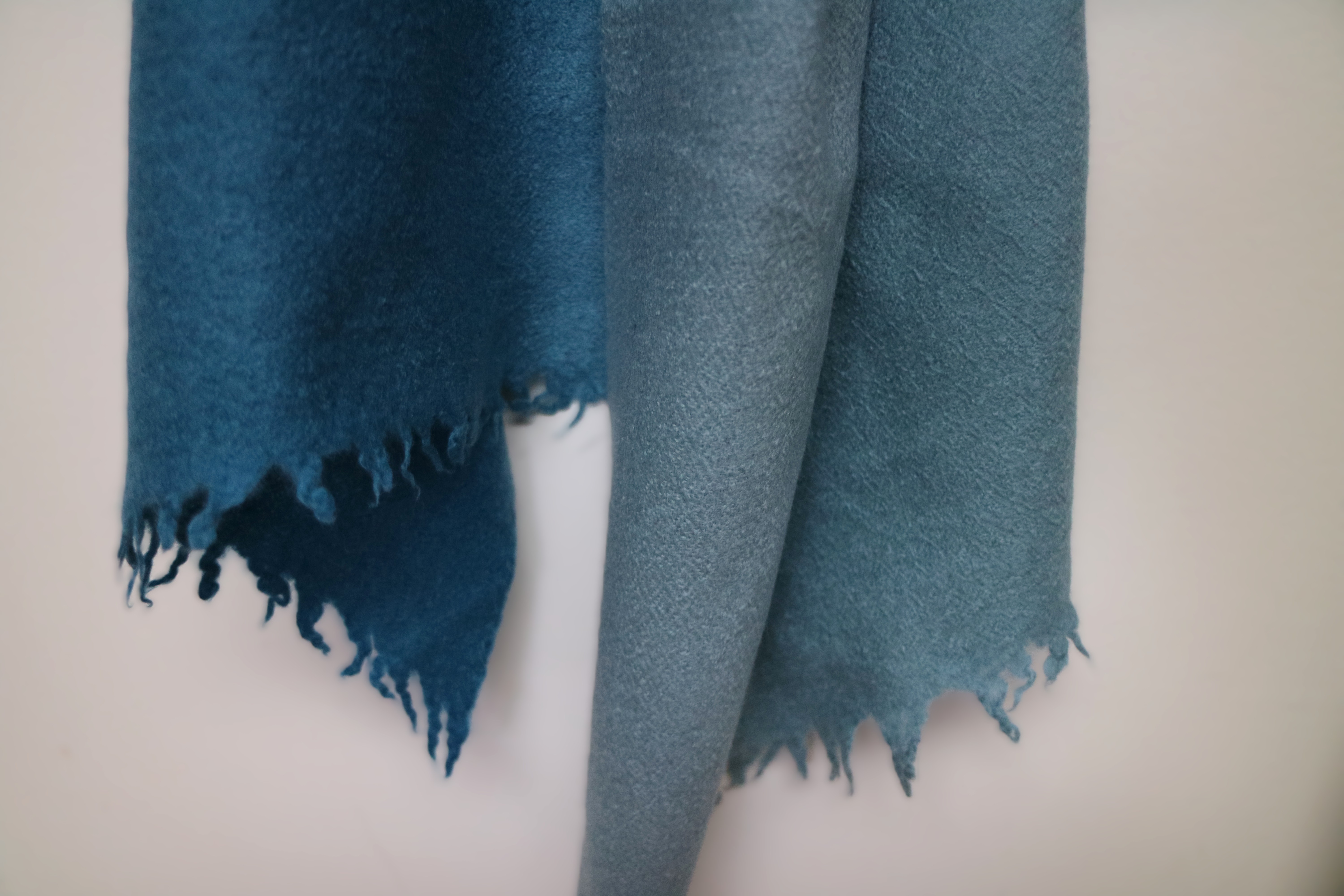 Blue Bunny Fleece Wool Scarf