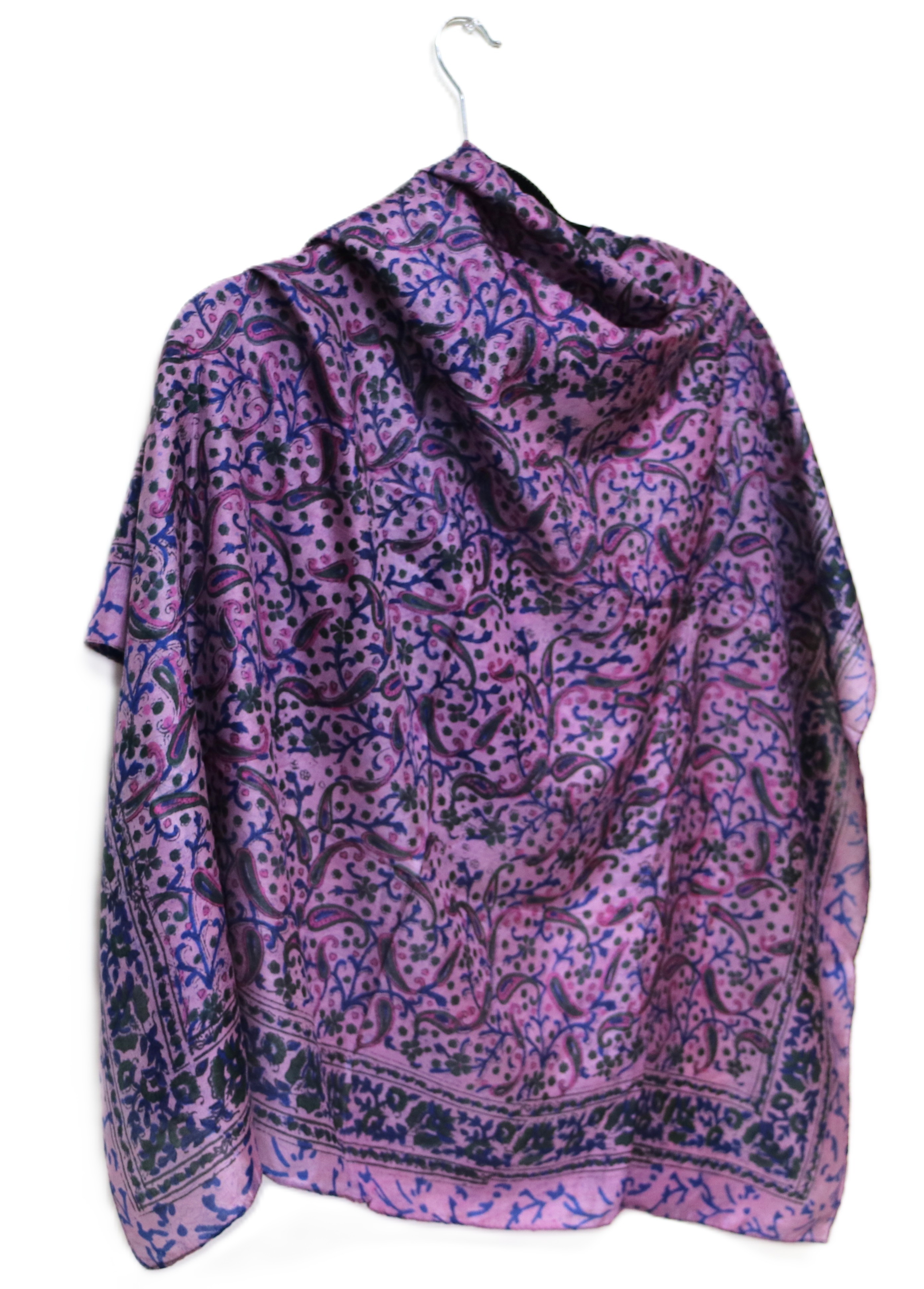Purple Silk Scarf