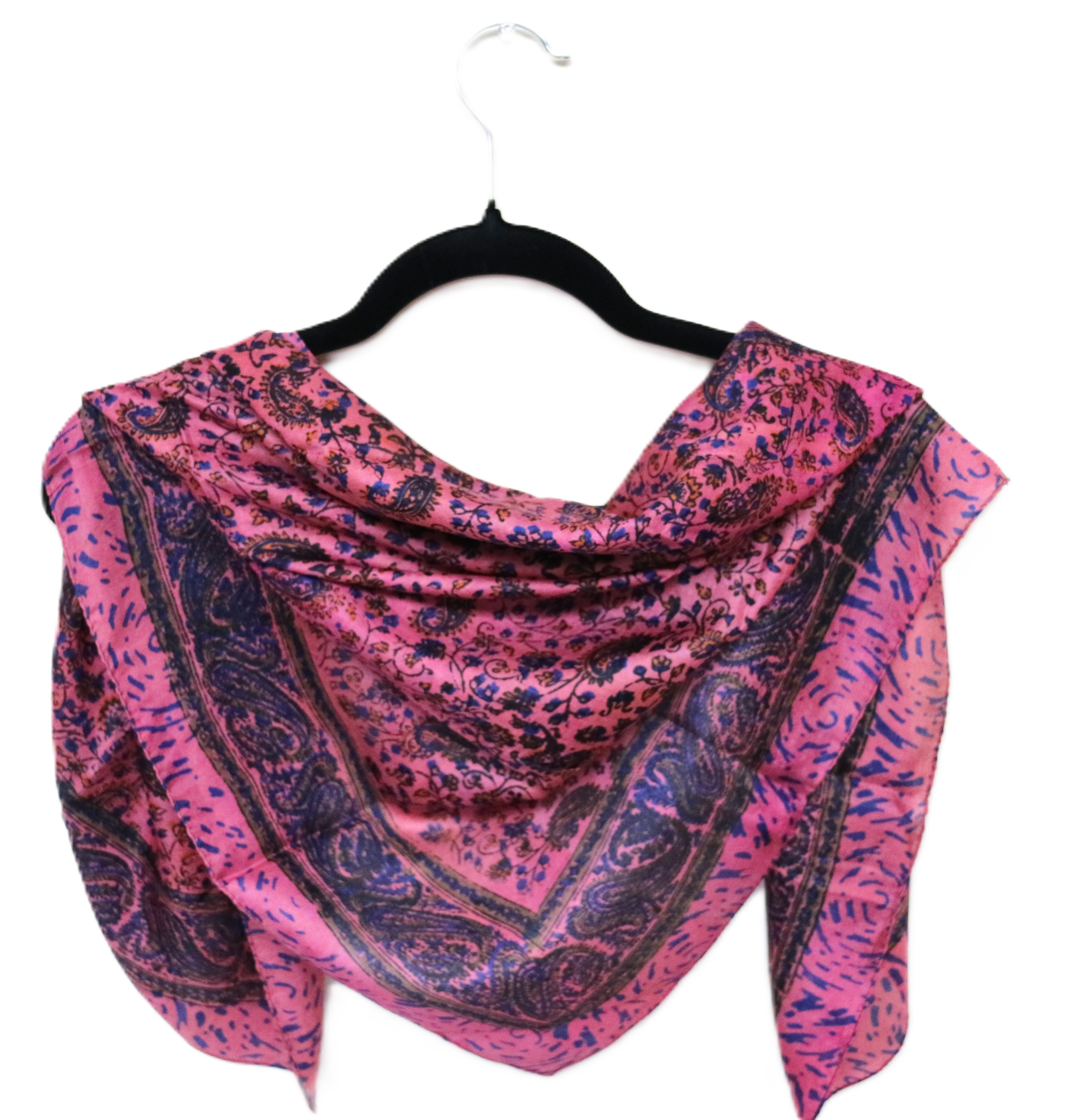 Pink Silk Scarf