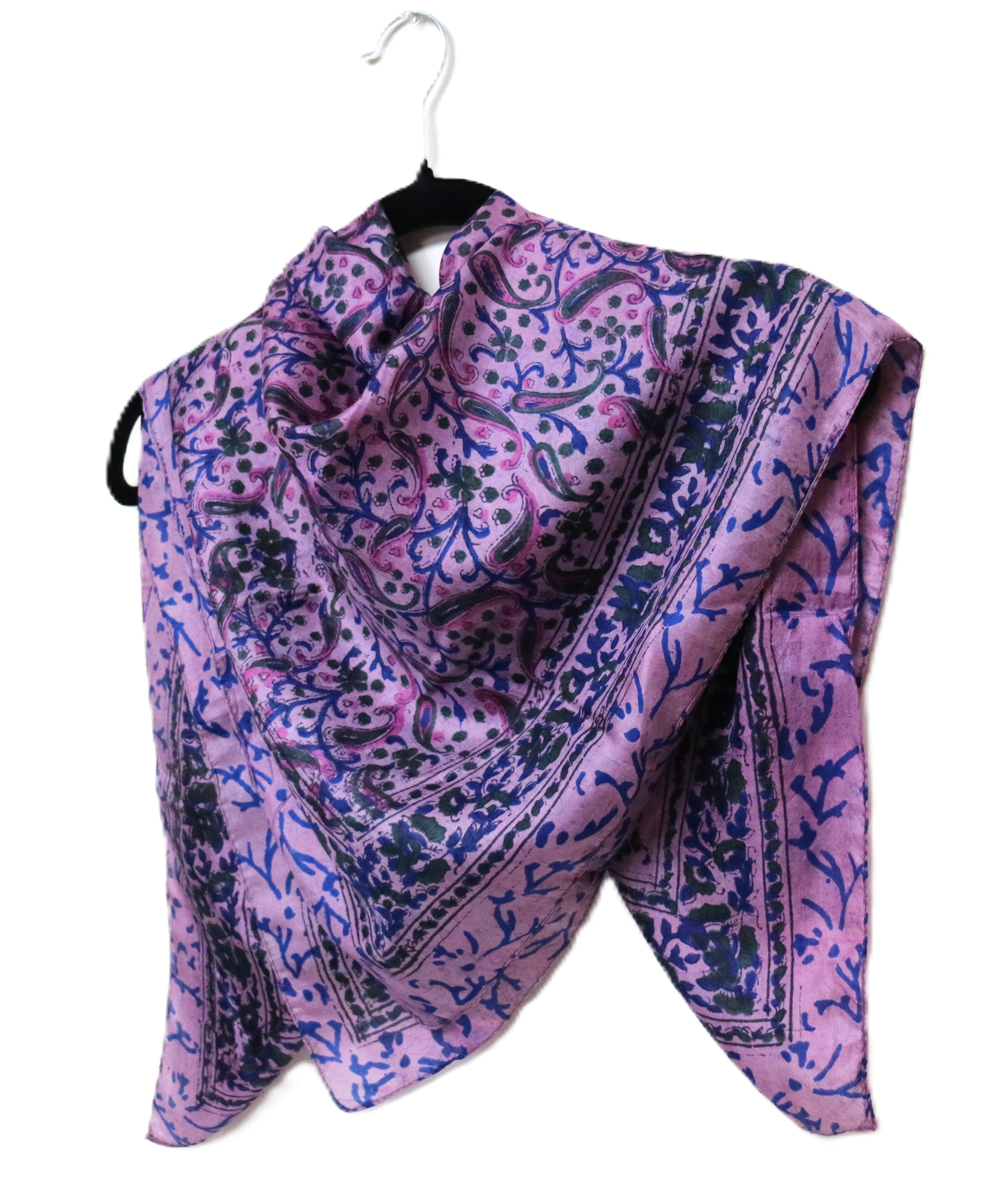 Purple Silk Scarf