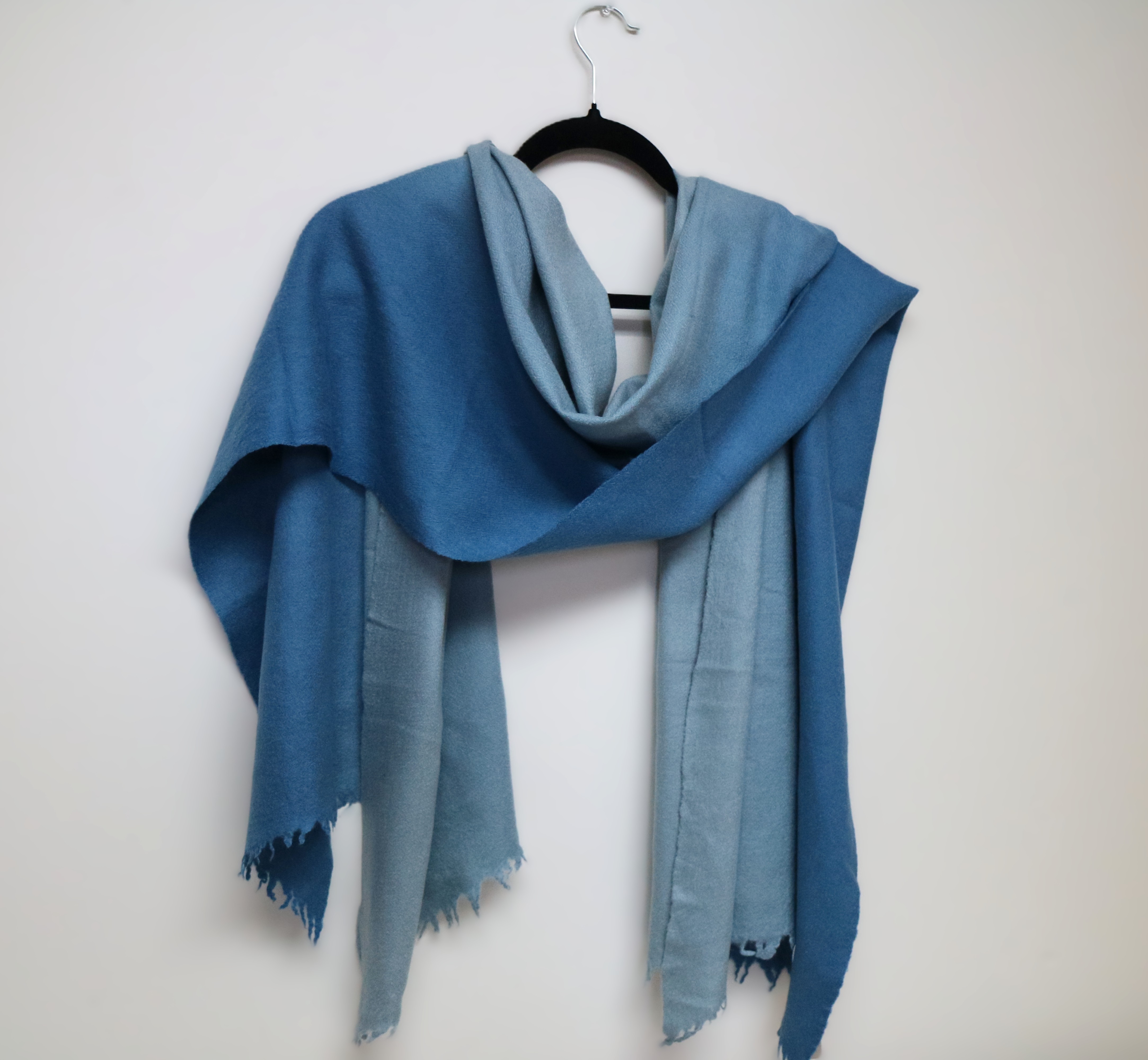 Blue Bunny Fleece Wool Scarf