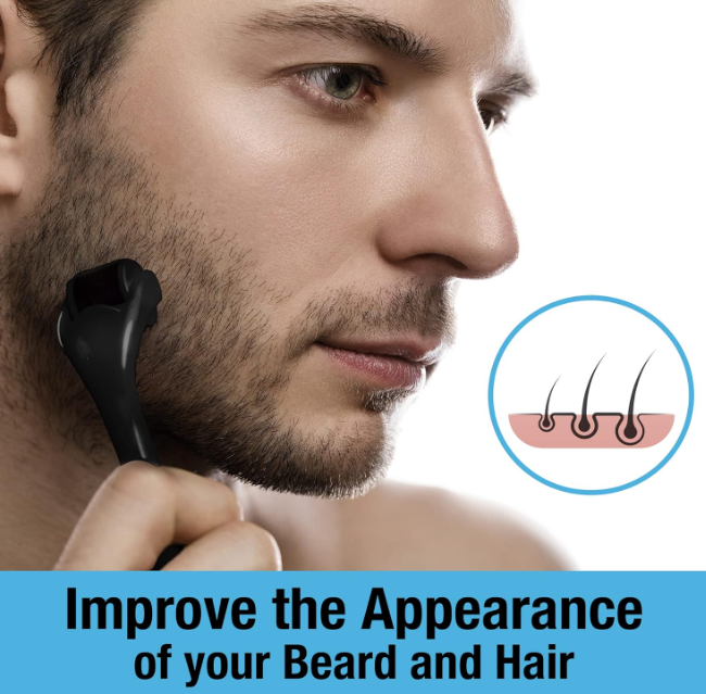 Rodillo Derma para el crecimiento de barba y cabello